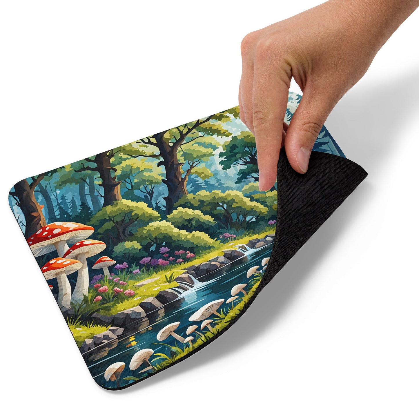 Mushrooms By The River II Mouse Pad - Mouse Pads - Discovery Co.