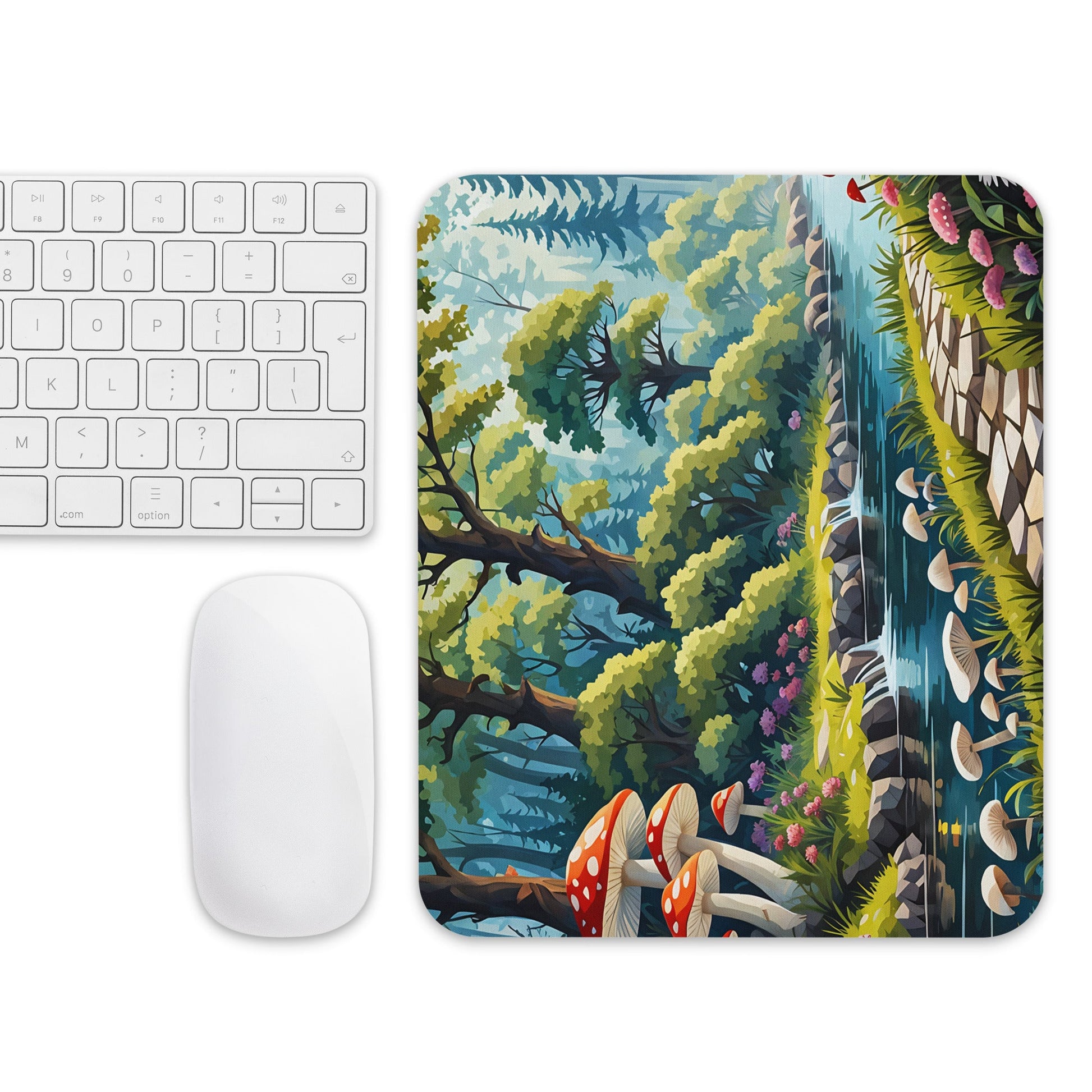 Mushrooms By The River II Mouse Pad - Mouse Pads - Discovery Co.