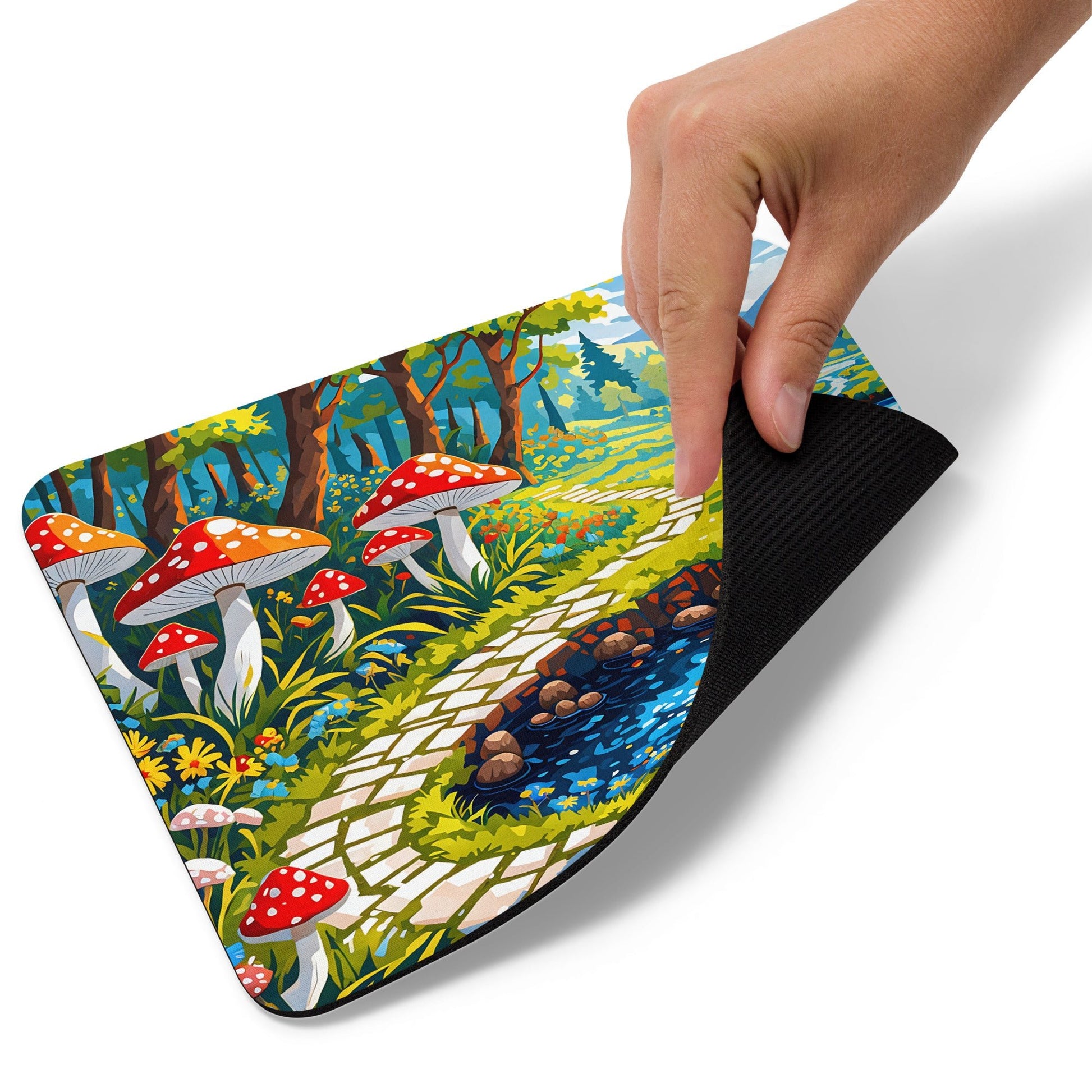 Mushrooms By The River III Mouse Pad - Mouse Pads - Discovery Co.