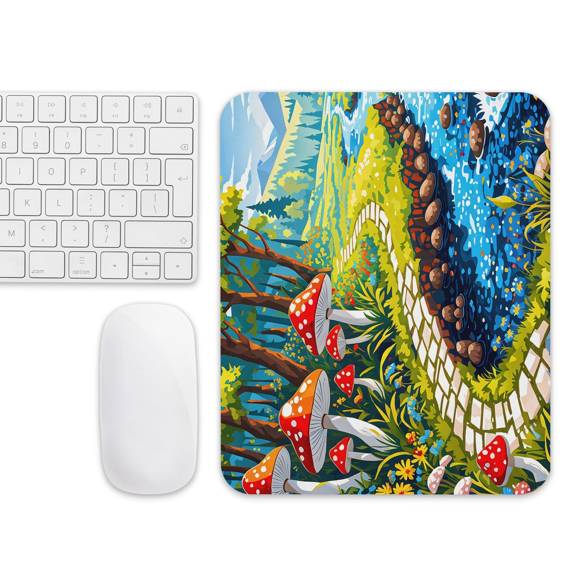 Mushrooms By The River III Mouse Pad - Mouse Pads - Discovery Co.