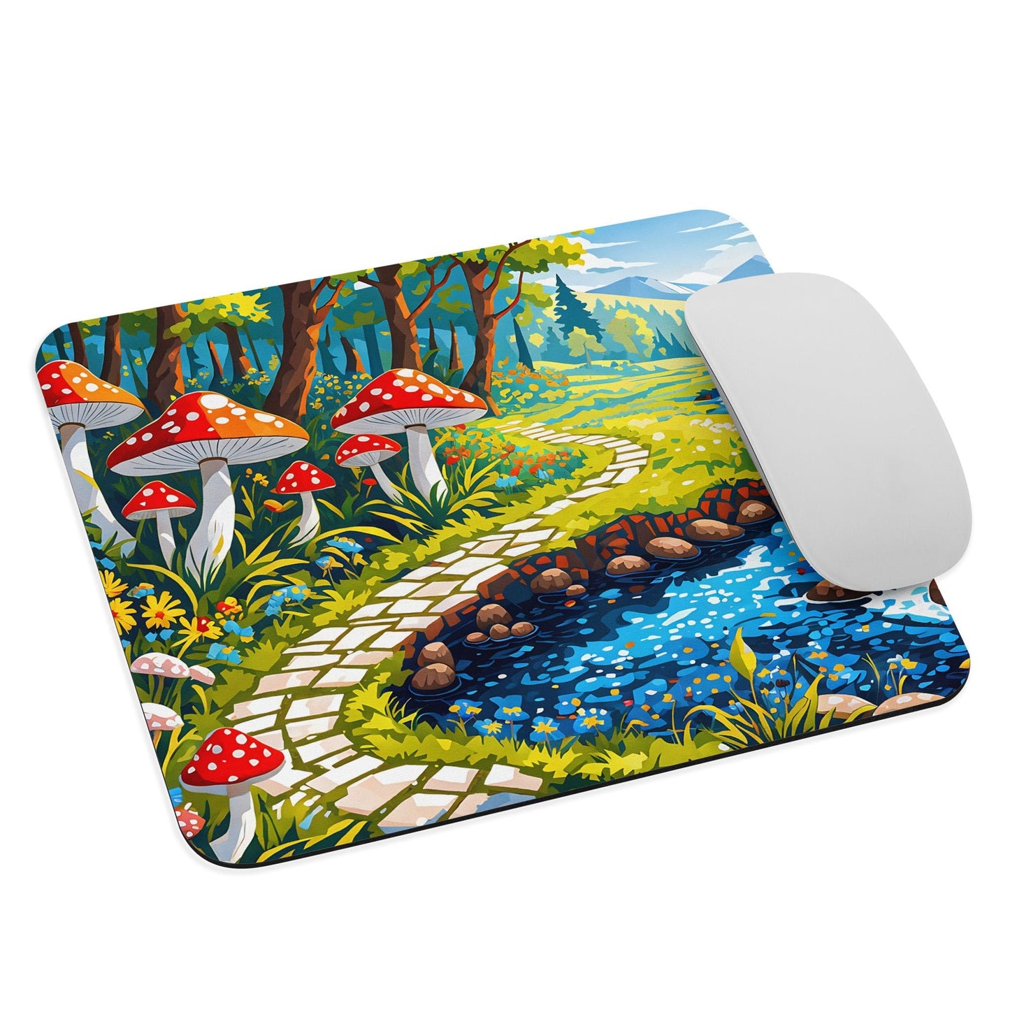 Mushrooms By The River III Mouse Pad - Mouse Pads - Discovery Co.