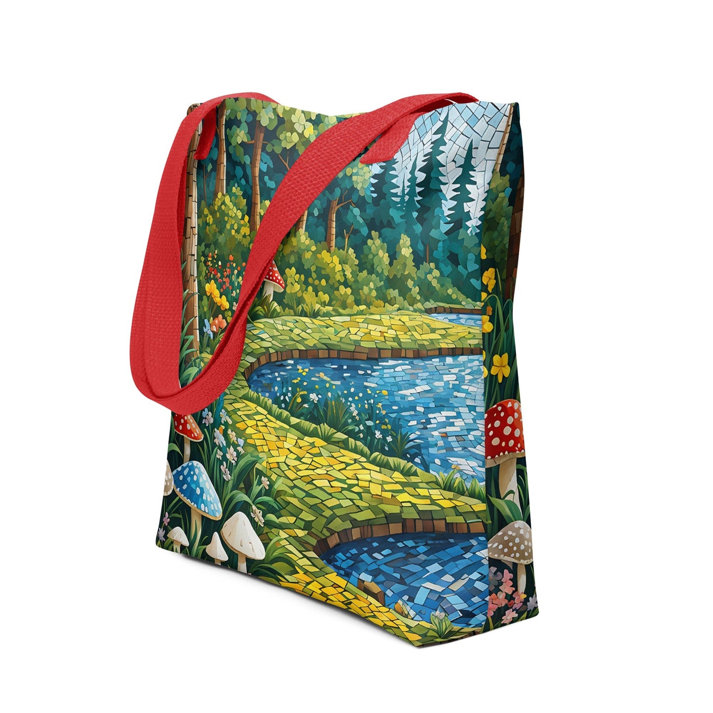 Mushrooms By The River III Tote Bag - Tote Bags - Discovery Co.