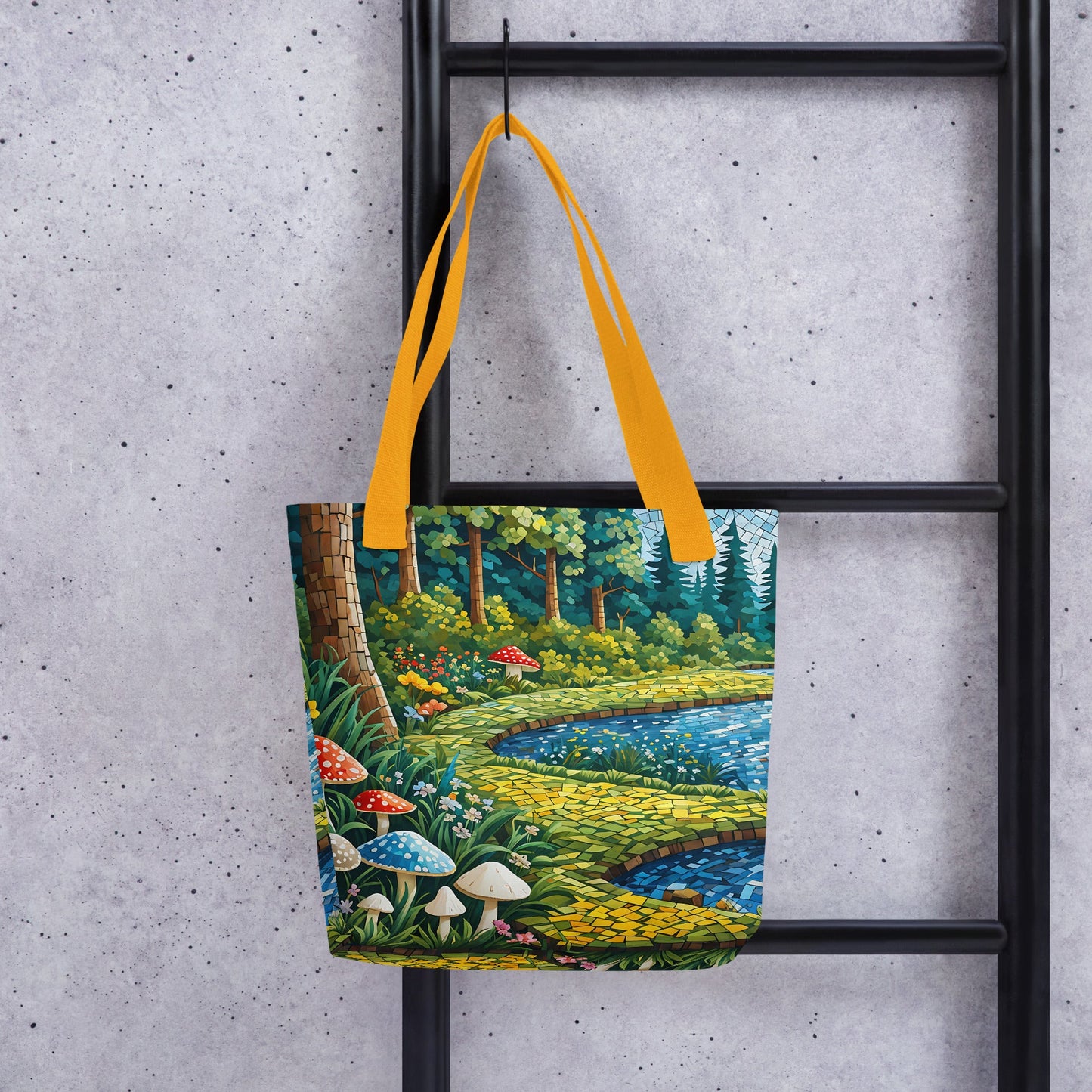 Mushrooms By The River III Tote Bag - Tote Bags - Discovery Co.