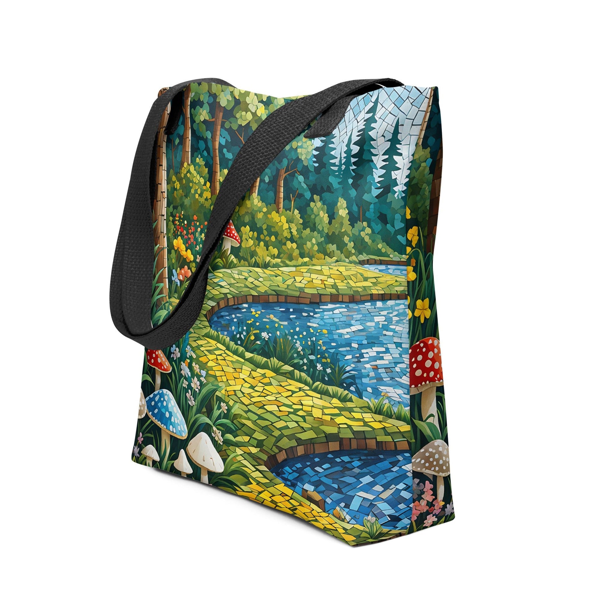 Mushrooms By The River III Tote Bag - Tote Bags - Discovery Co.