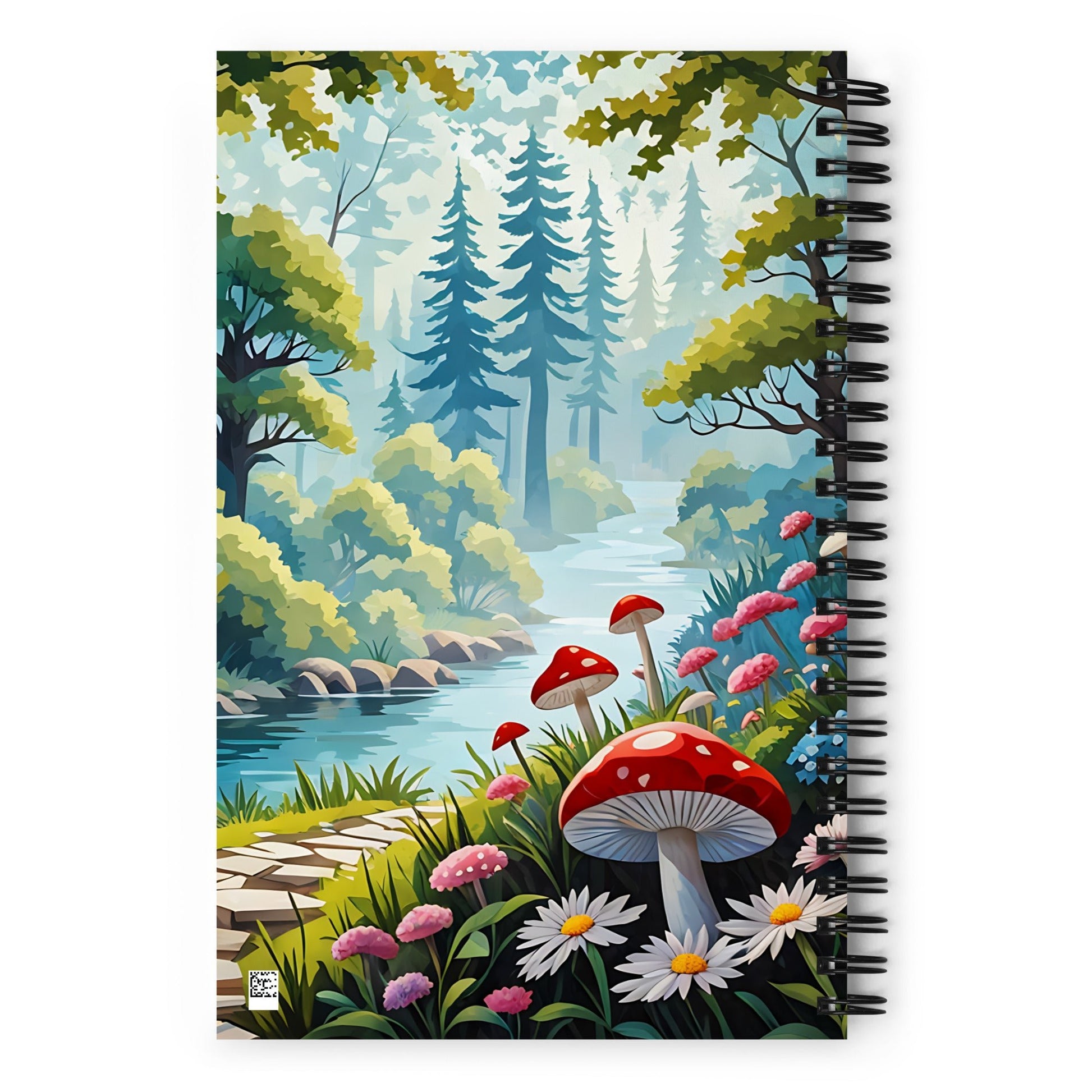 Mushrooms By The River Spiral Notebook - Spiral Notebooks - Discovery Co.