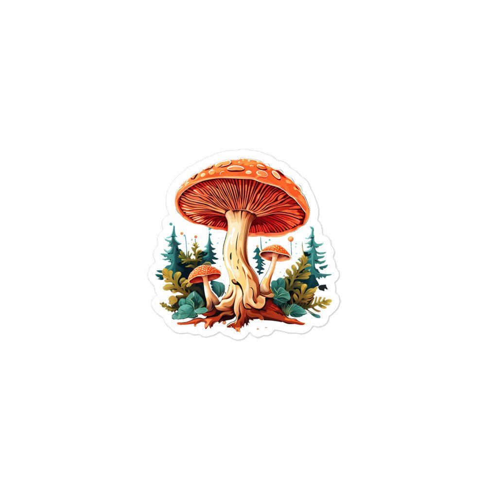 Mushrooms In The Forest Bubble-free Stickers - Stickers - Discovery Co.