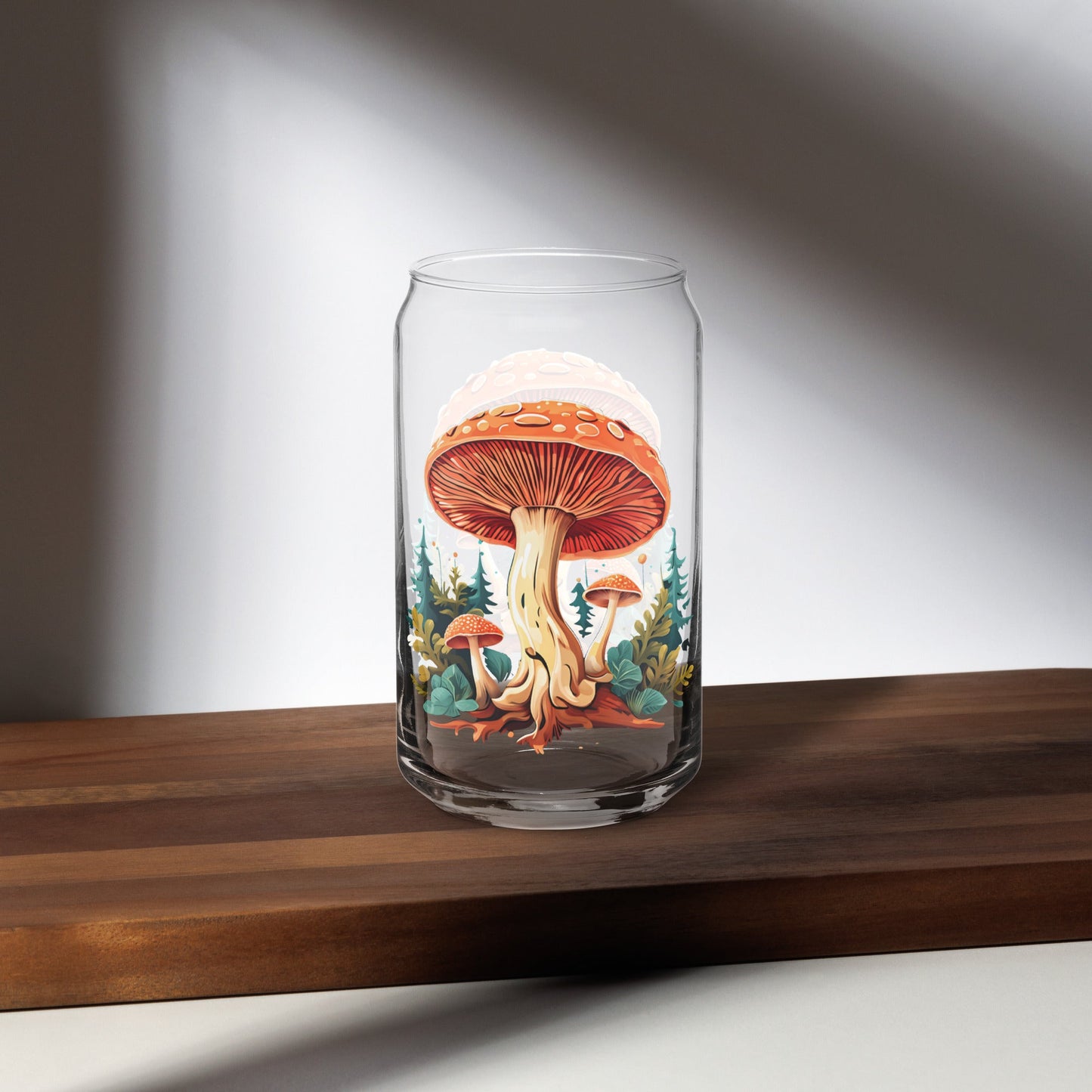 Mushrooms In The Forest Can-Shaped Glass - Can-Shaped Glass - Discovery Co.