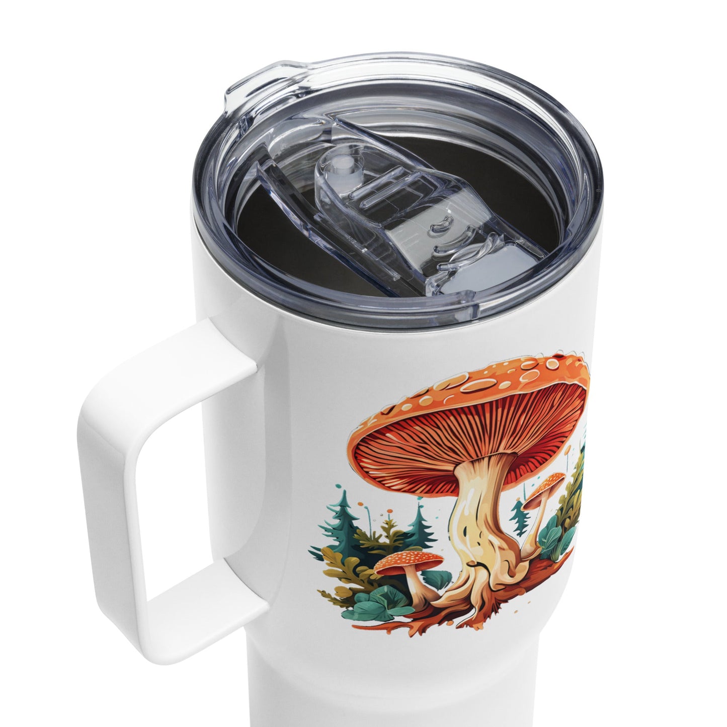 Mushrooms In The Forest Stainless Steel Travel Mug (25 oz) - Travel Mug - Discovery Co.