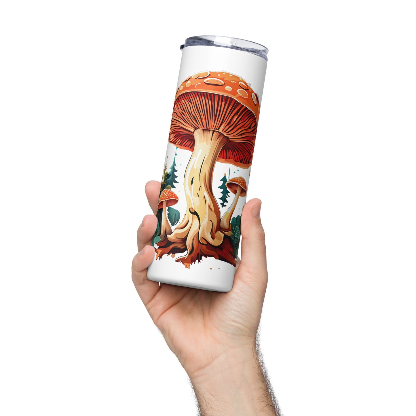 Mushrooms In The Forest Stainless Steel Tumbler - Steel Tumbler - Discovery Co.