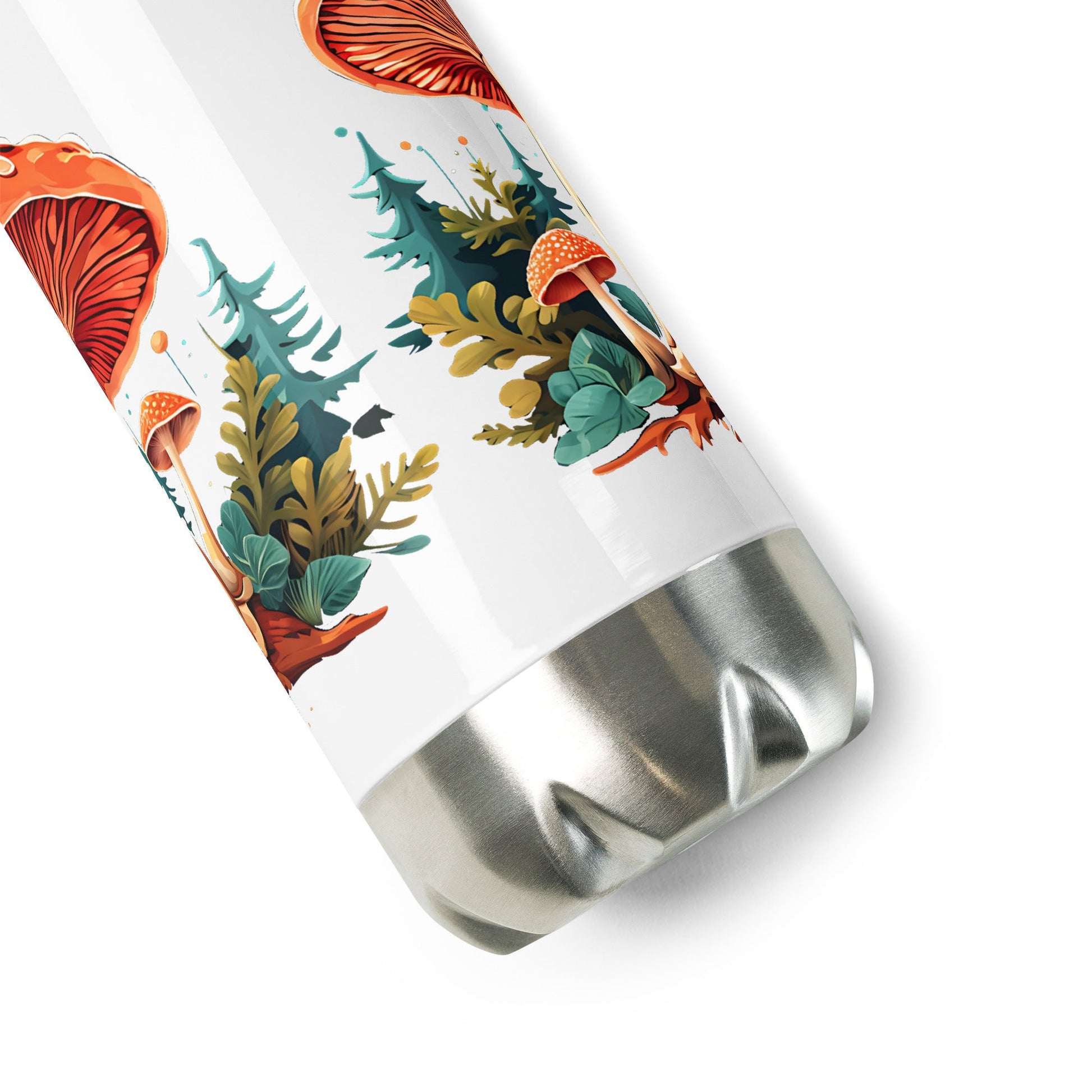 Mushrooms In The Forest Stainless Steel Water Bottle - Stainless Steel Water Bottle - Discovery Co.