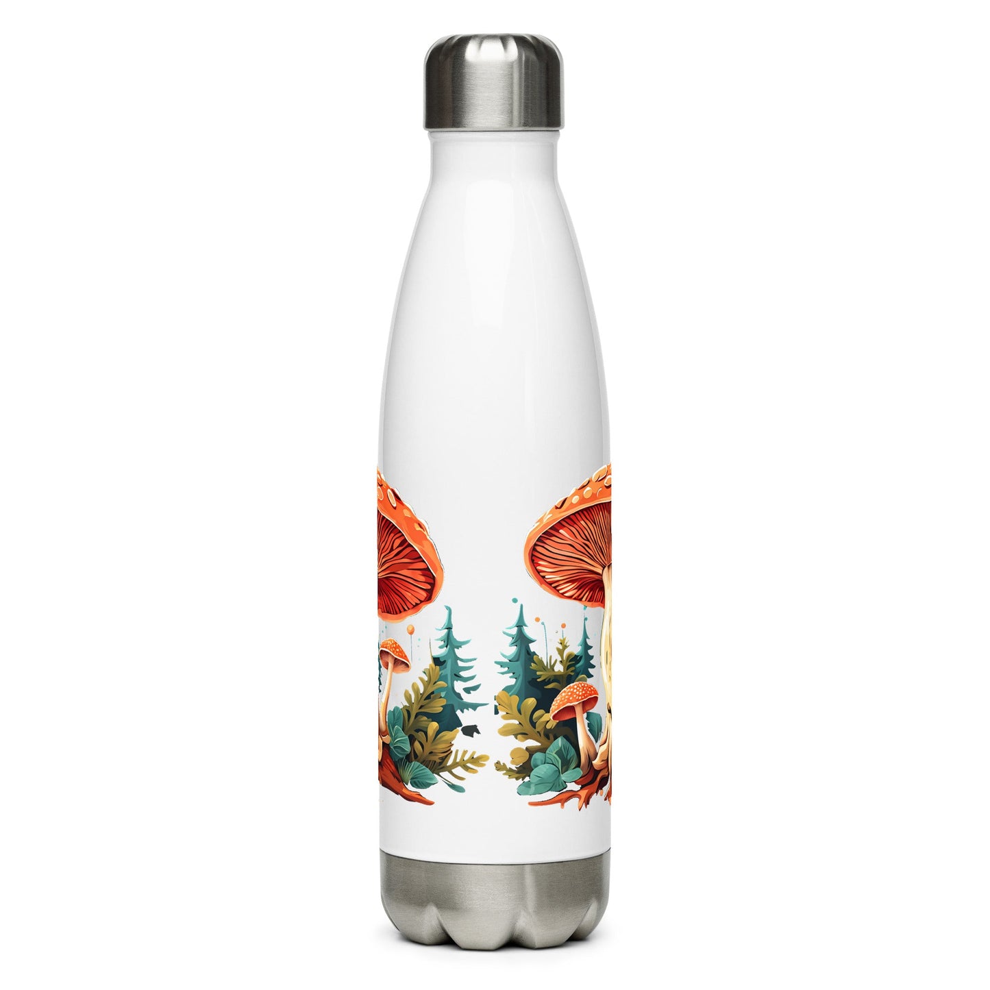 Mushrooms In The Forest Stainless Steel Water Bottle - Stainless Steel Water Bottle - Discovery Co.