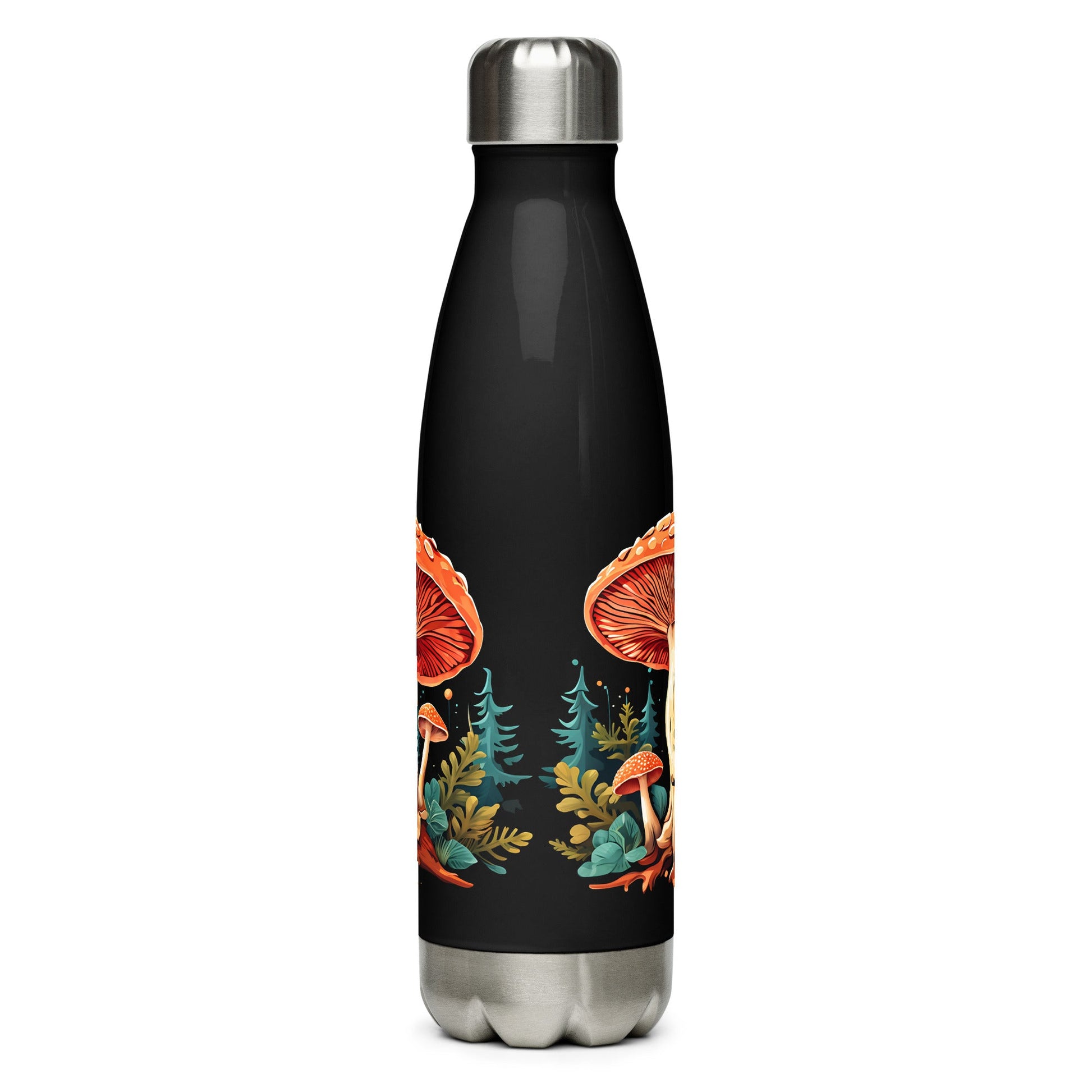 Mushrooms In The Forest Stainless Steel Water Bottle - Stainless Steel Water Bottle - Discovery Co.