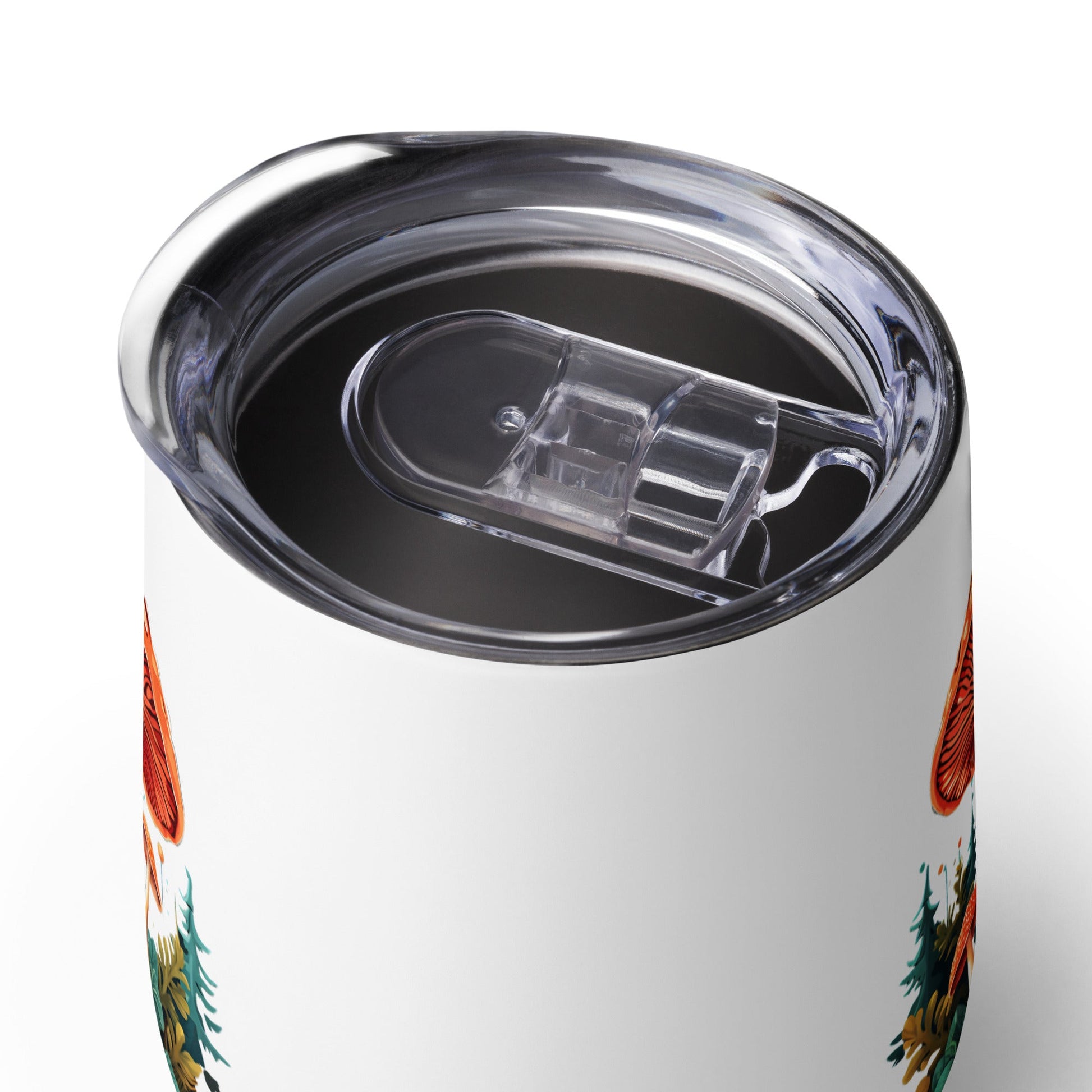 Mushrooms In The Forest Stainless Steel Wine Tumbler - Tumblers - Discovery Co.