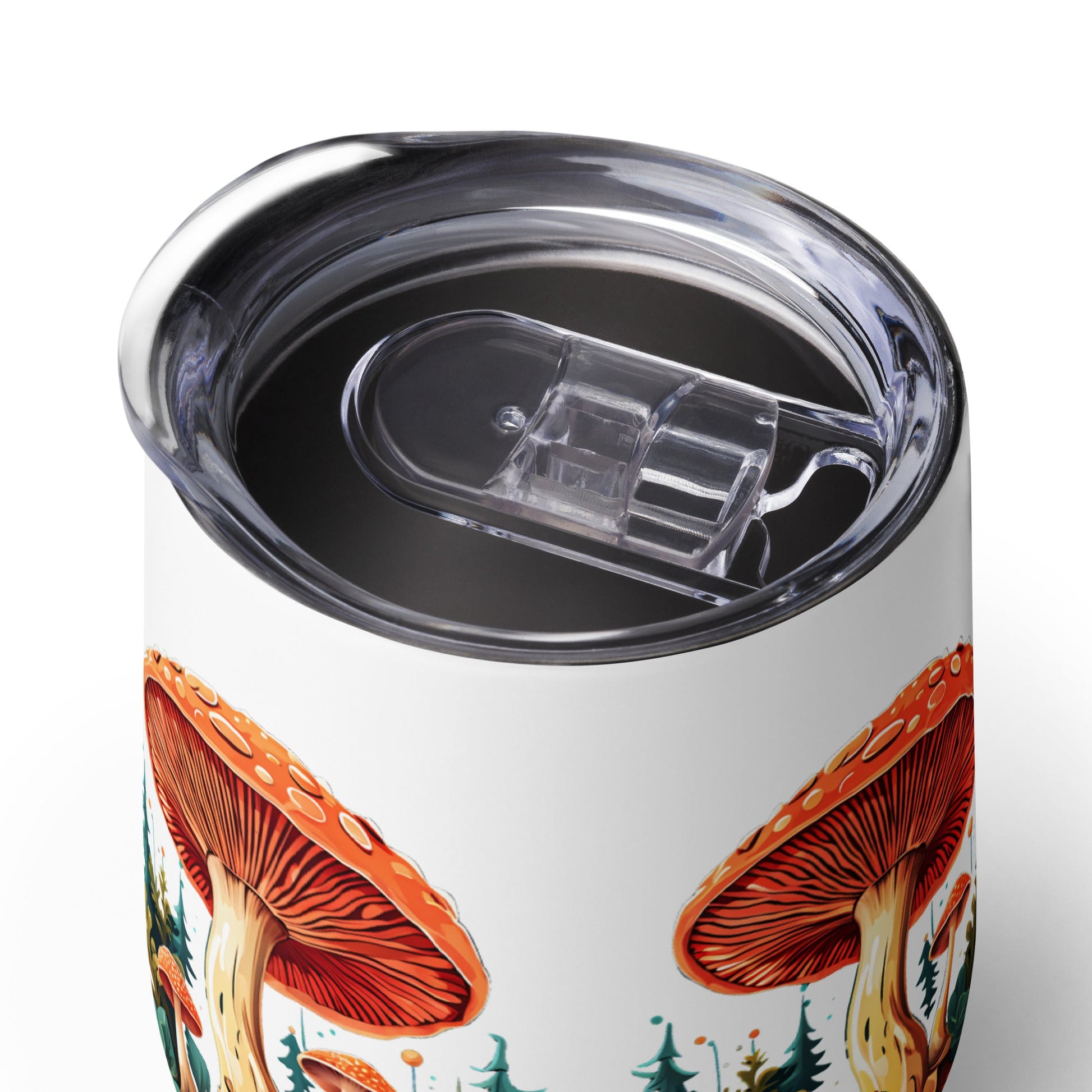 Mushrooms In The Forest Wine Tumbler - Tumblers - Discovery Co.