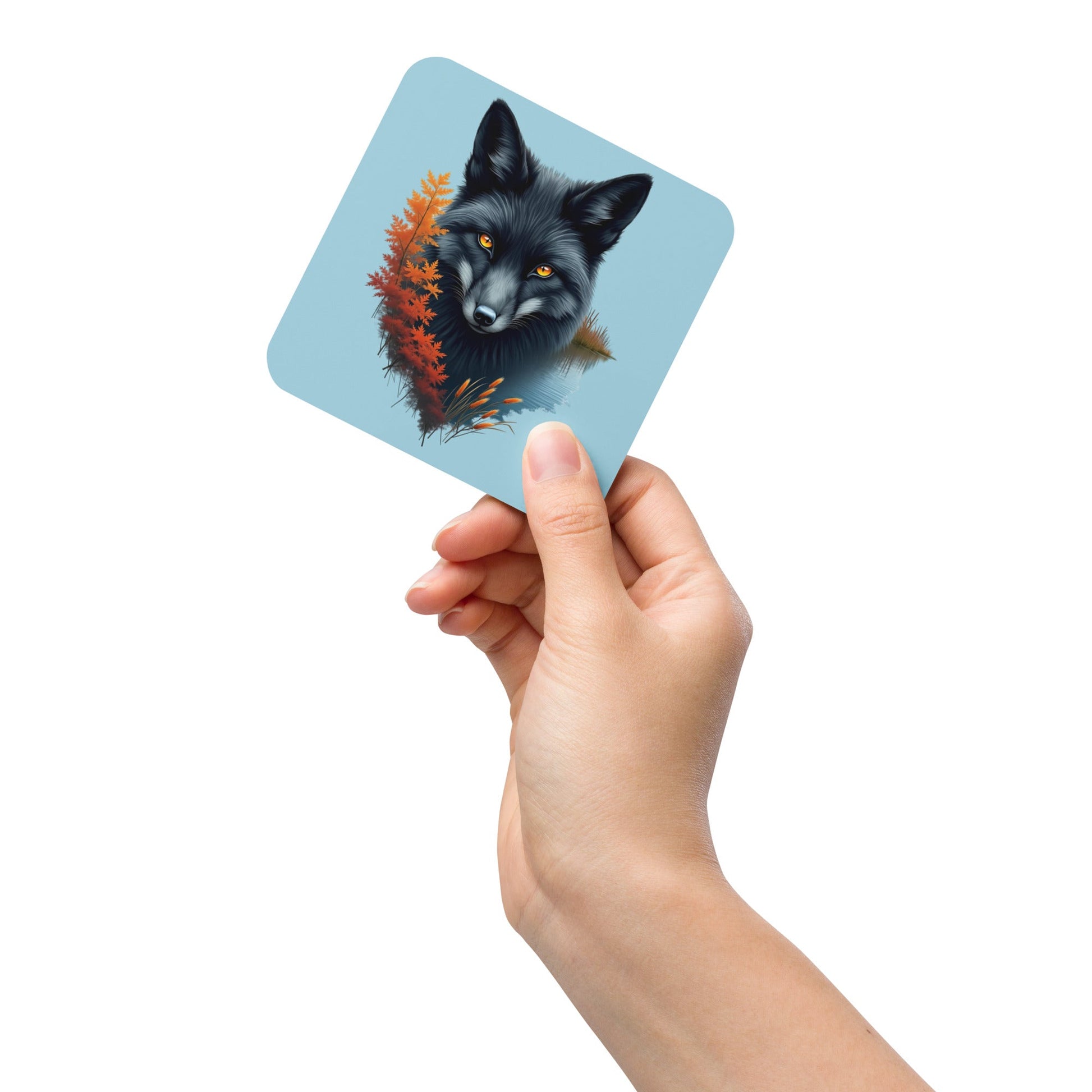 Mystic Fox Cork - Back Coaster - Coasters - Discovery Co.