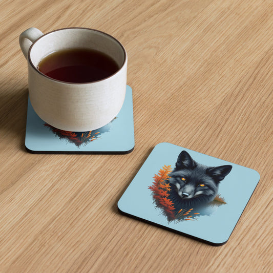 Mystic Fox Cork - Back Coaster - Coasters - Discovery Co.