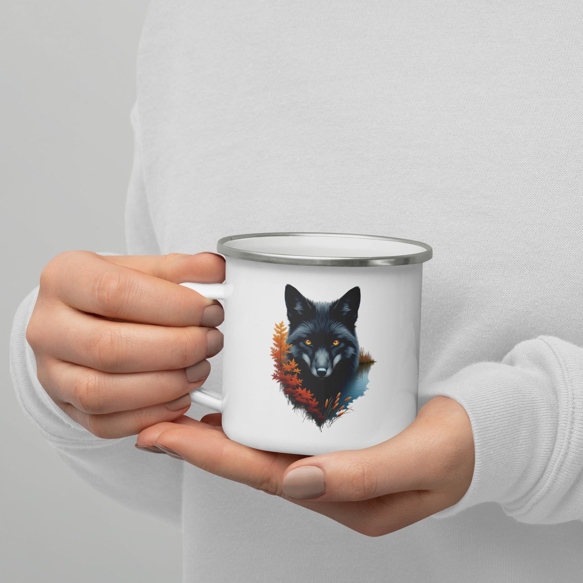 Mystic Fox Enamel Mug - Mugs - Discovery Co.