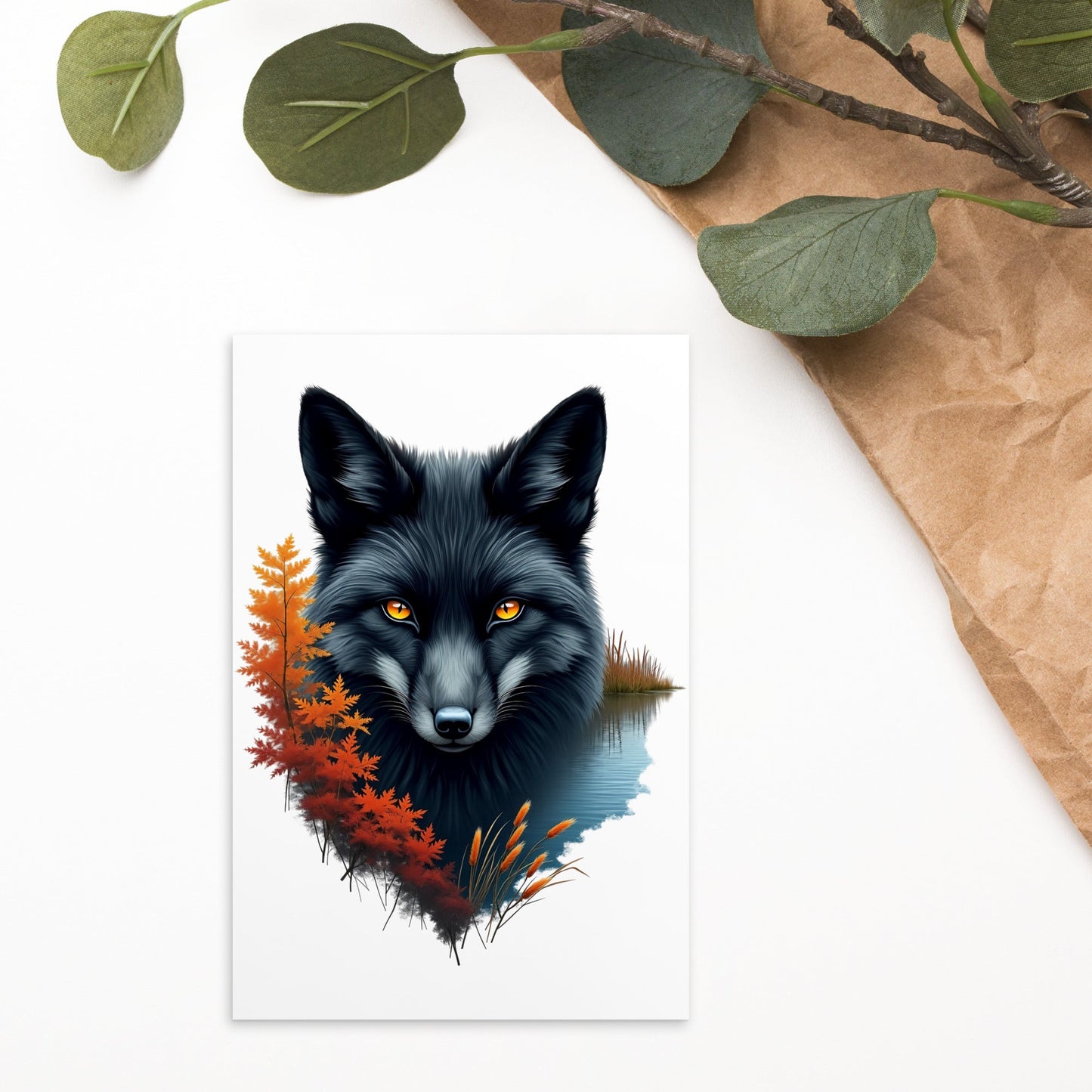 Mystic Fox Standard Postcard - Post Cards - Discovery Co.