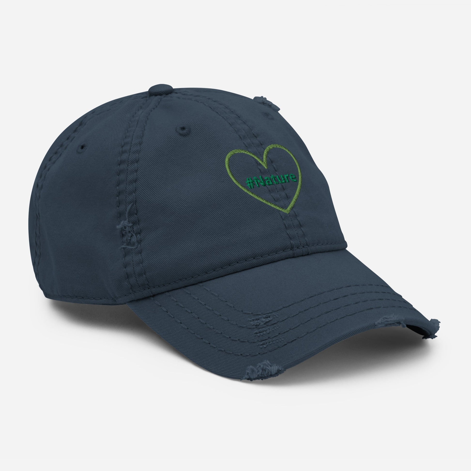 #Nature Green Heart Distressed Hat - Hats - Discovery Co.