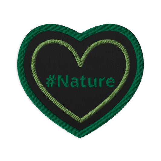 #Nature Green Heart Embroidered Patches - Embroidered Patches - Discovery Co.