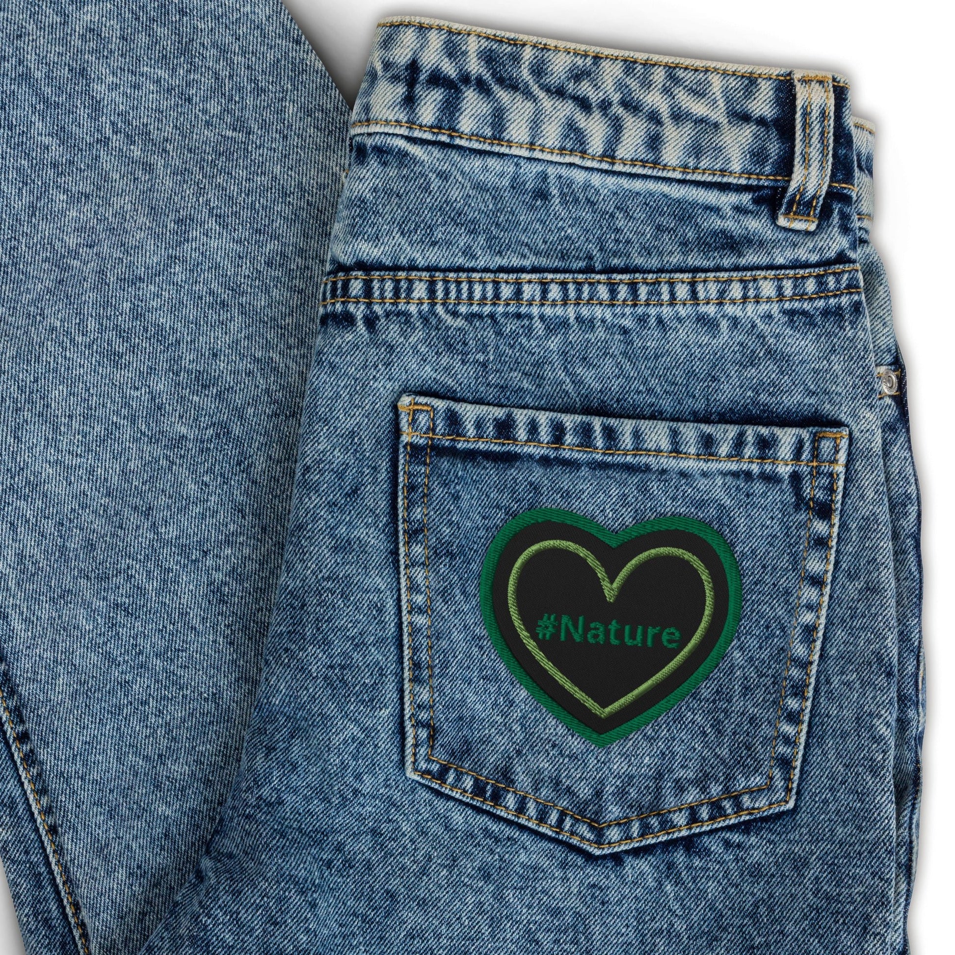 #Nature Green Heart Embroidered Patches - Embroidered Patches - Discovery Co.