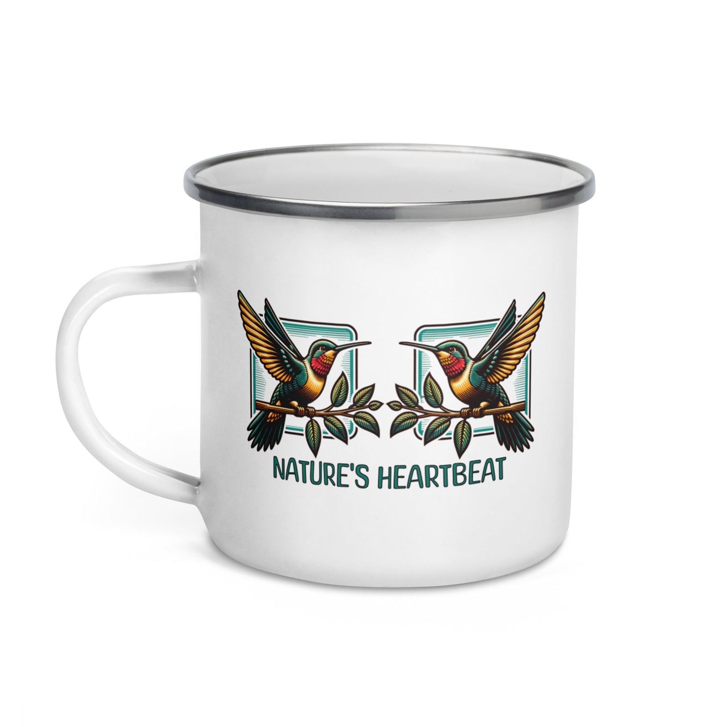 Nature's Heartbeat Enamel Mug - Mugs - Discovery Co.