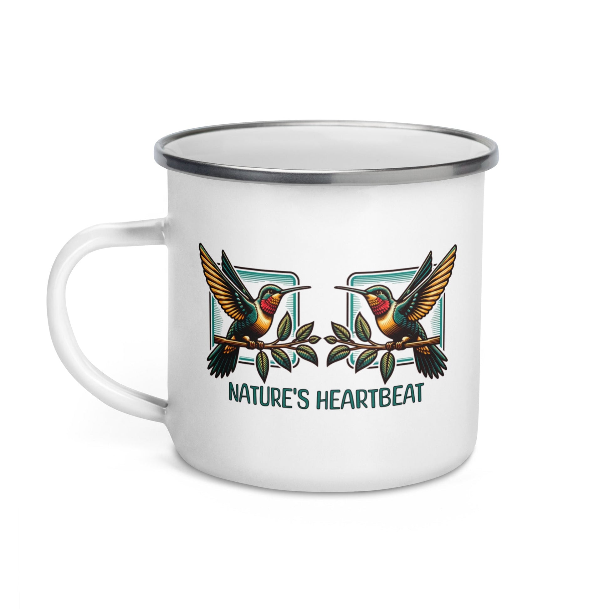 Nature's Heartbeat Enamel Mug - Mugs - Discovery Co.