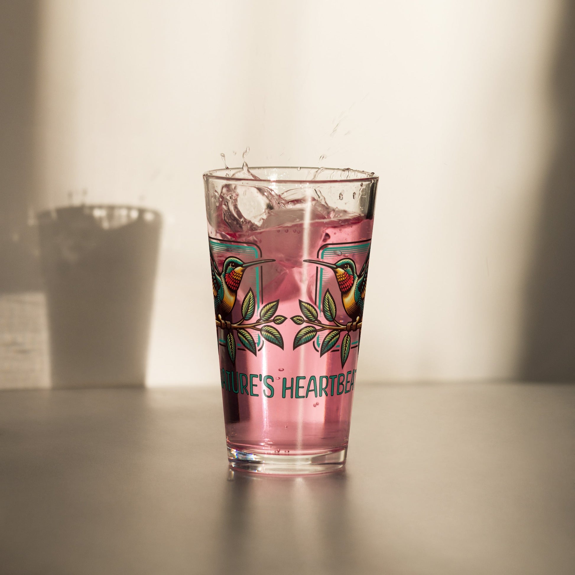 Nature's Heartbeat Pint Glass - Beer Glass - Discovery Co.