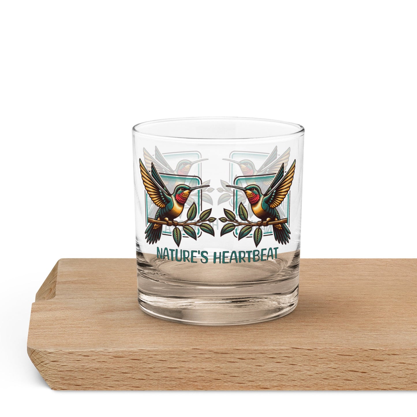 Nature's Heartbeat Rocks Glass - Rocks Glass - Discovery Co.