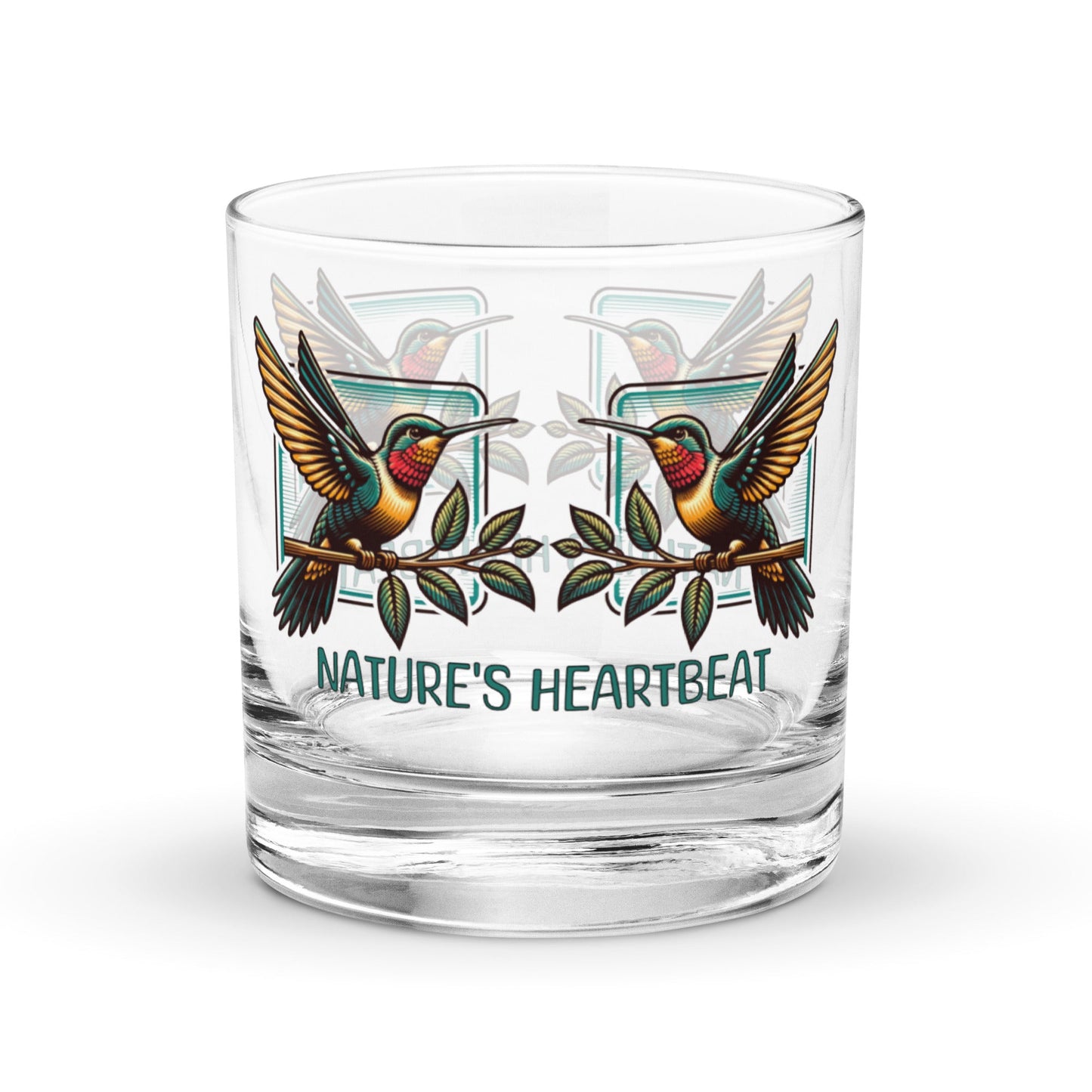 Nature's Heartbeat Rocks Glass - Rocks Glass - Discovery Co.