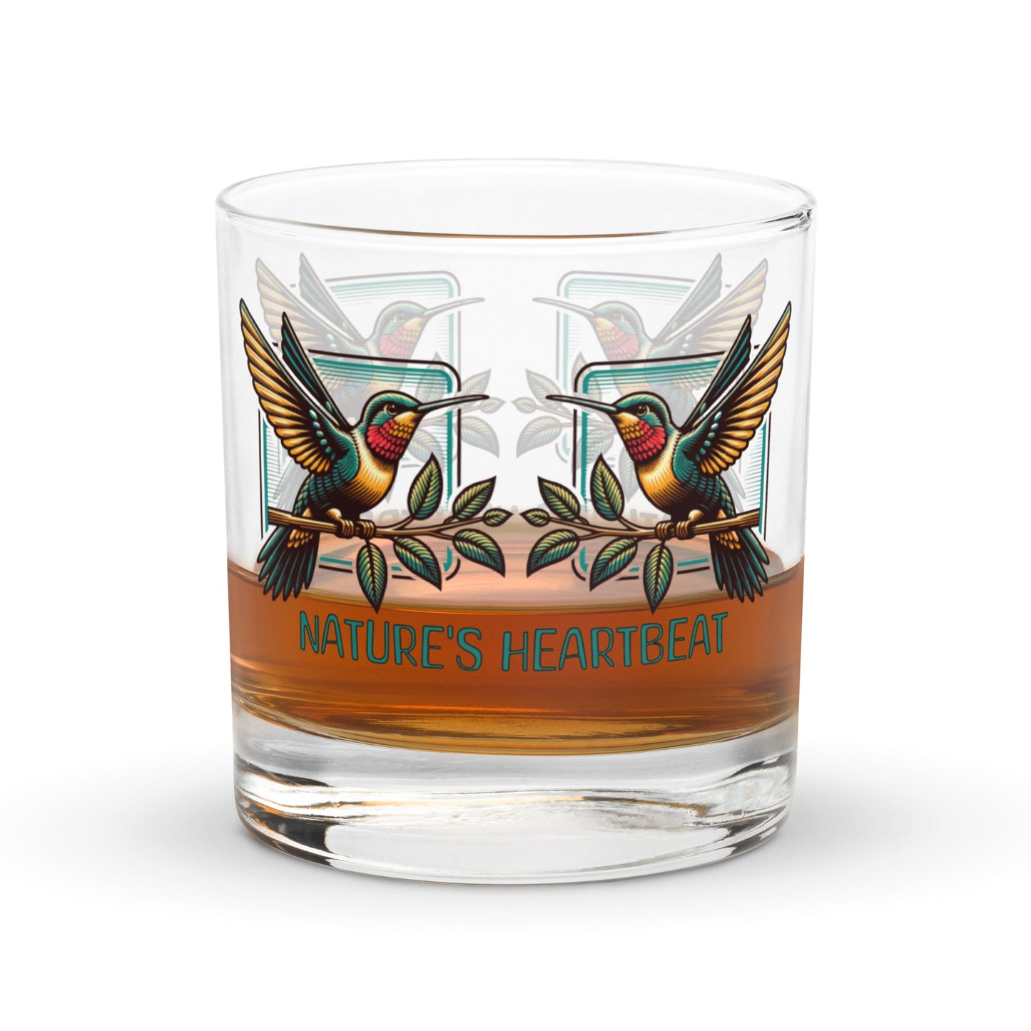 Nature's Heartbeat Rocks Glass - Rocks Glass - Discovery Co.