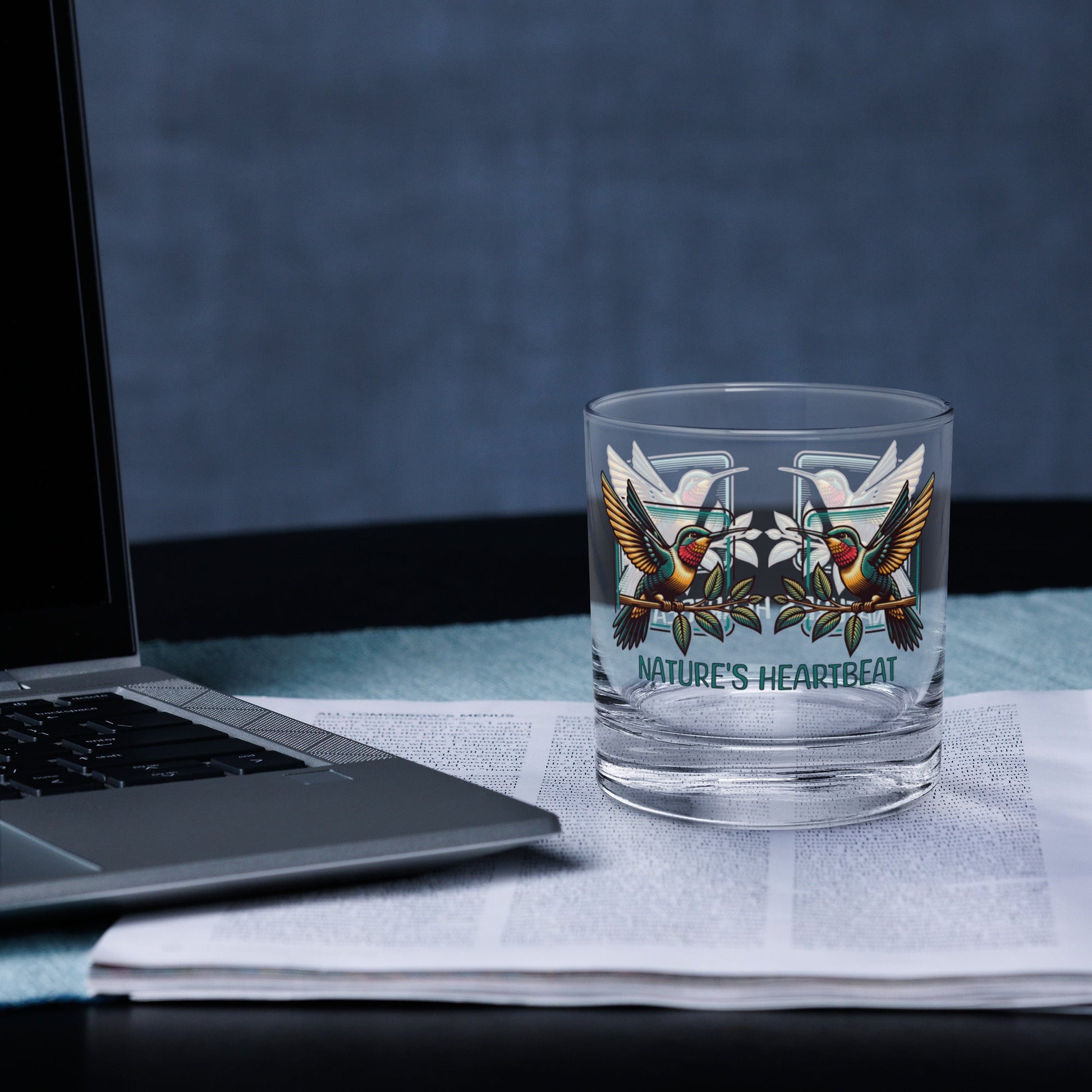 Nature's Heartbeat Rocks Glass - Rocks Glass - Discovery Co.