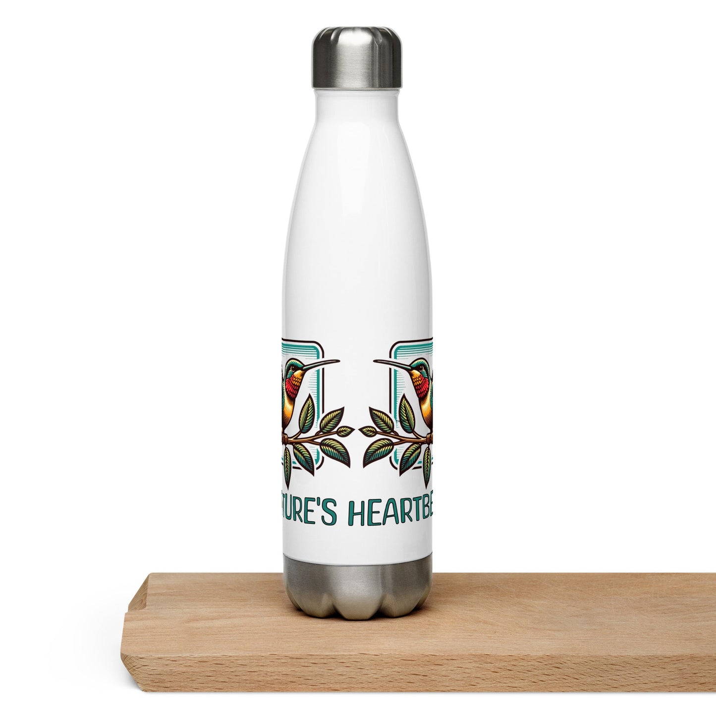 Nature's Heartbeat Stainless Steel Water Bottle - Stainless Steel Water Bottle - Discovery Co.