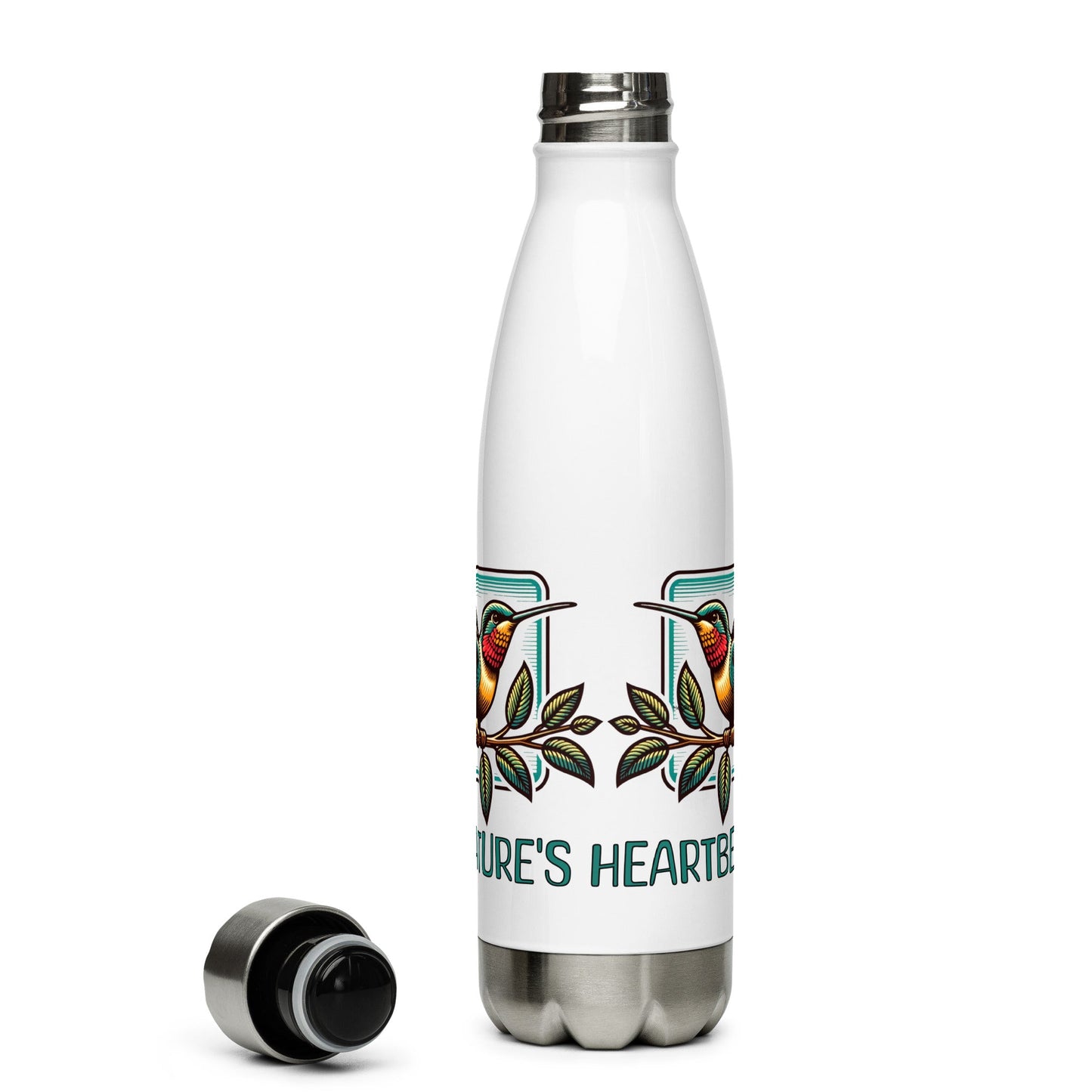 Nature's Heartbeat Stainless Steel Water Bottle - Stainless Steel Water Bottle - Discovery Co.