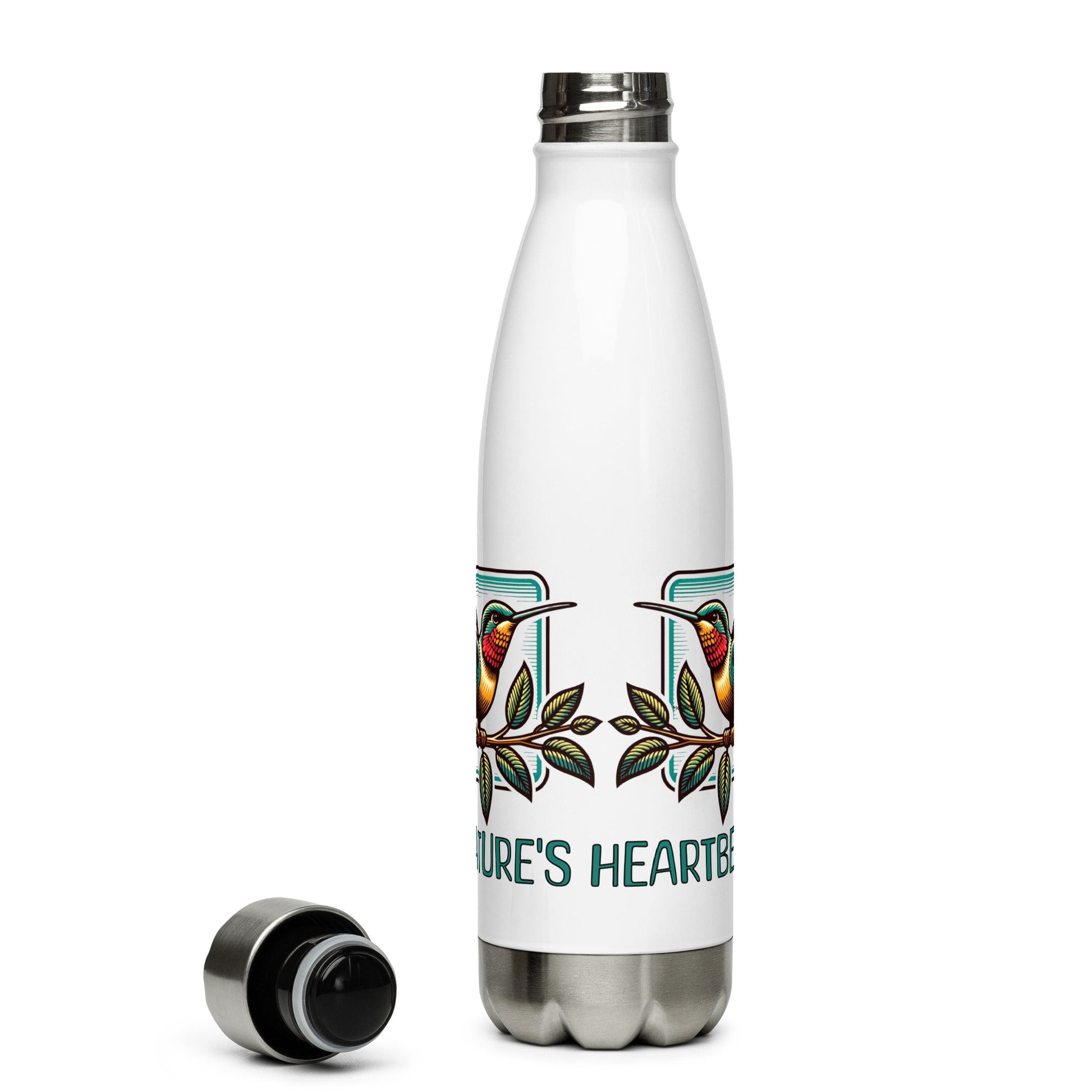 Nature's Heartbeat Stainless Steel Water Bottle - Stainless Steel Water Bottle - Discovery Co.