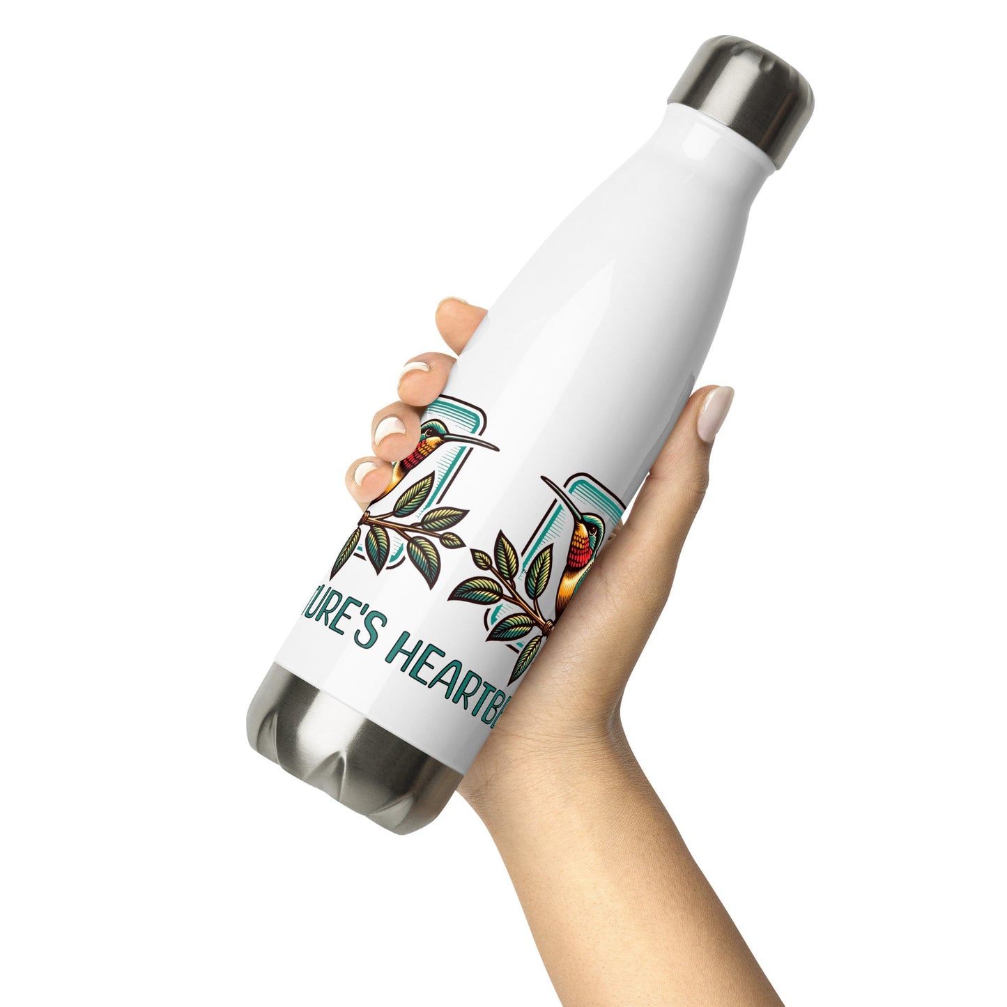 Nature's Heartbeat Stainless Steel Water Bottle - Stainless Steel Water Bottle - Discovery Co.