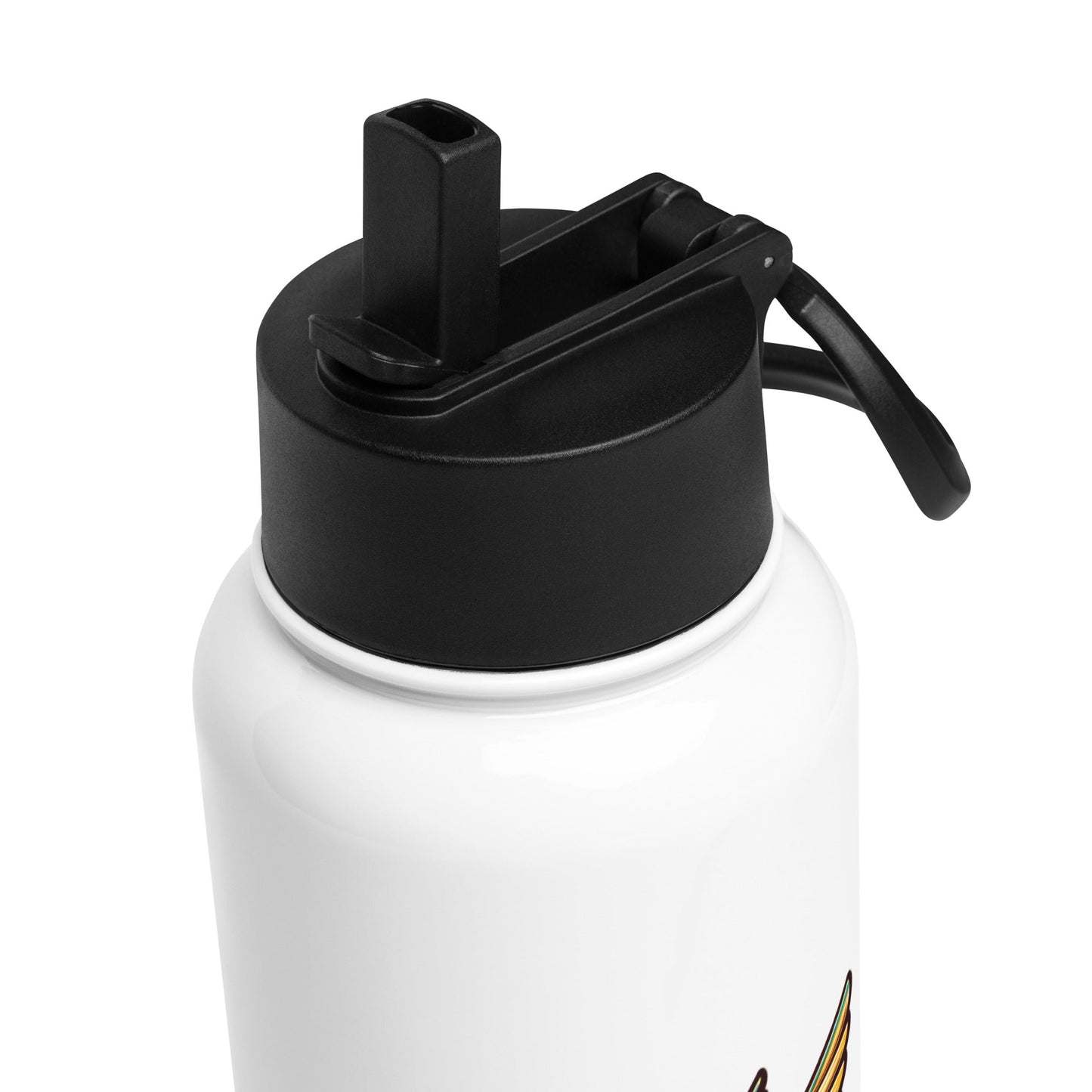 Nature's Heartbeat Stainless Steel Water Bottle With Straw Lid - Stainless Steel Water Bottle With Straw Lid - Discovery Co.