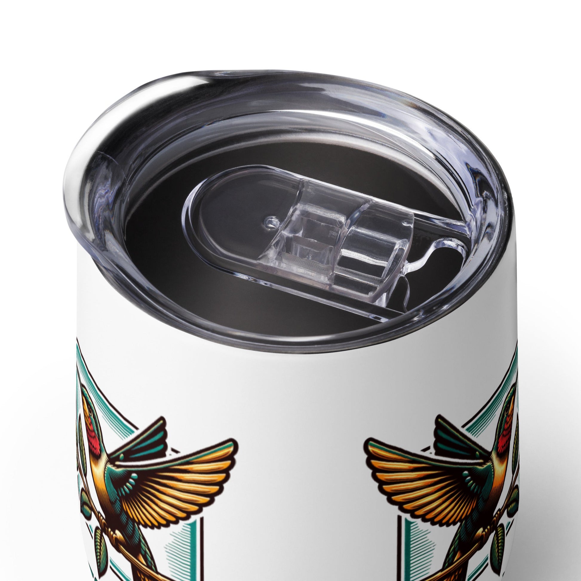 Nature's Heartbeat Stainless Steel Wine Tumbler - Steel Tumbler - Discovery Co.