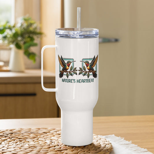 Nature's Heartbeat Travel Mug With Handle (25 oz and 40 oz) - Travel Mug - Discovery Co.