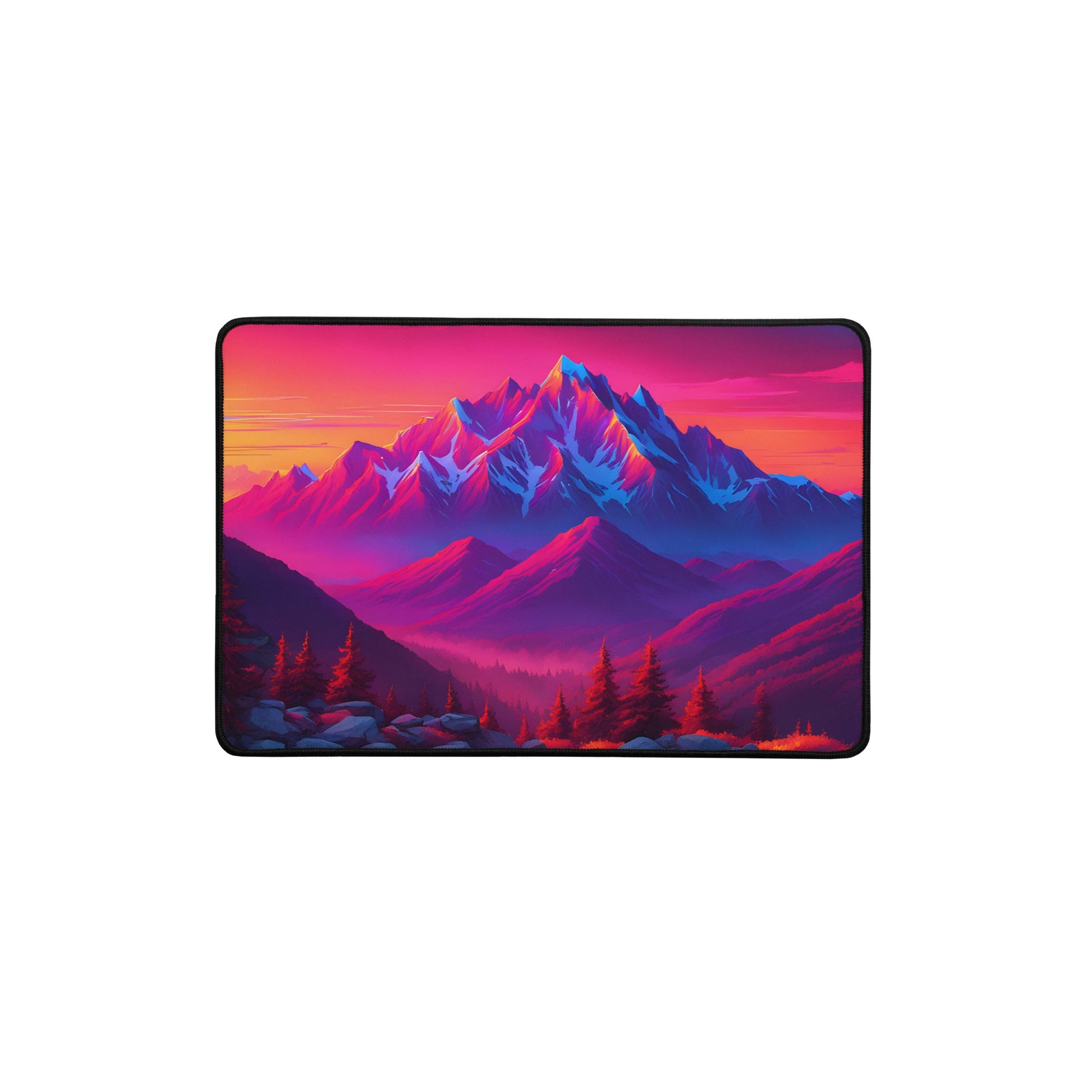 Neon Mountains Desk Mat - Mouse Pads - Discovery Co.