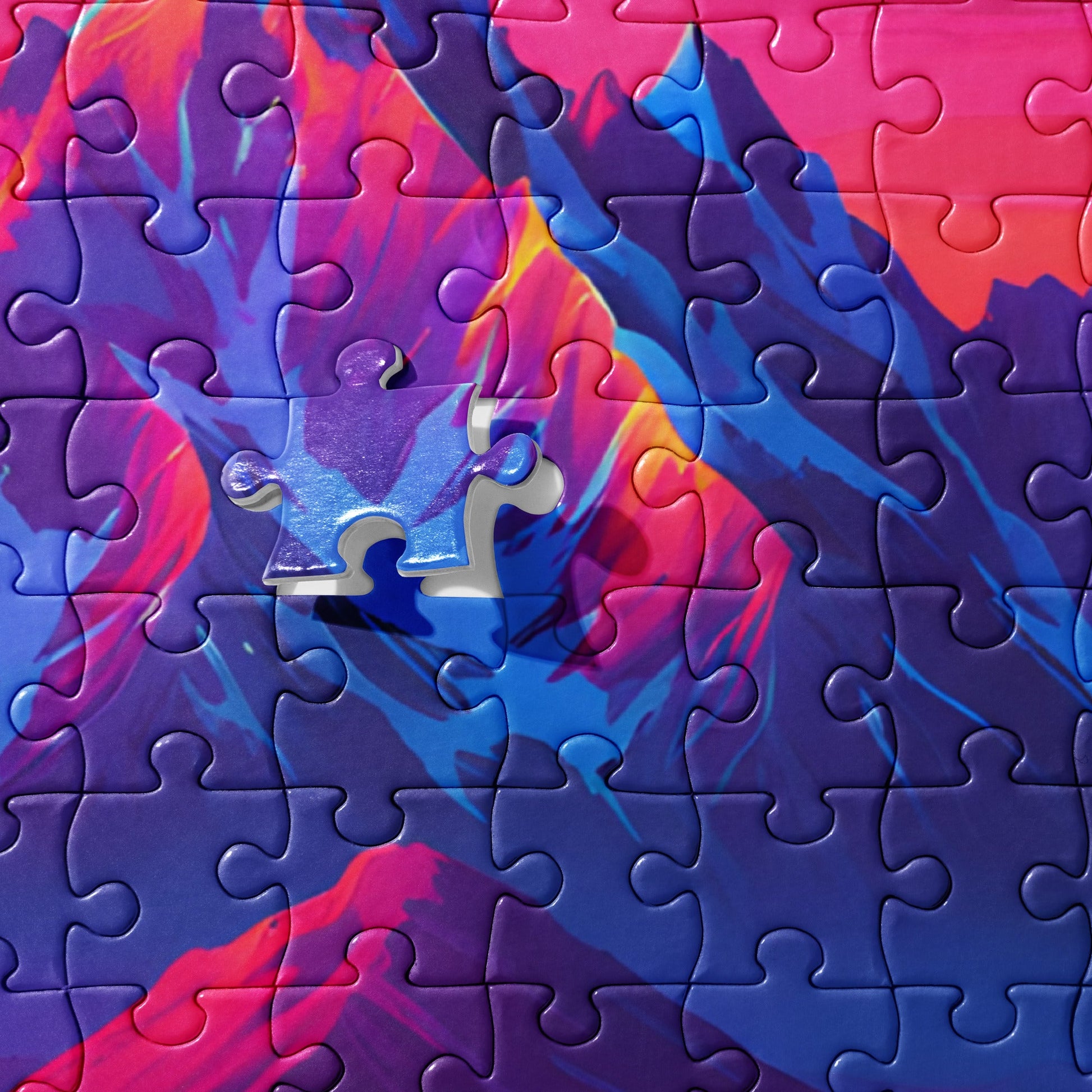 Neon Mountains Jigsaw Puzzle - Puzzle - Discovery Co.