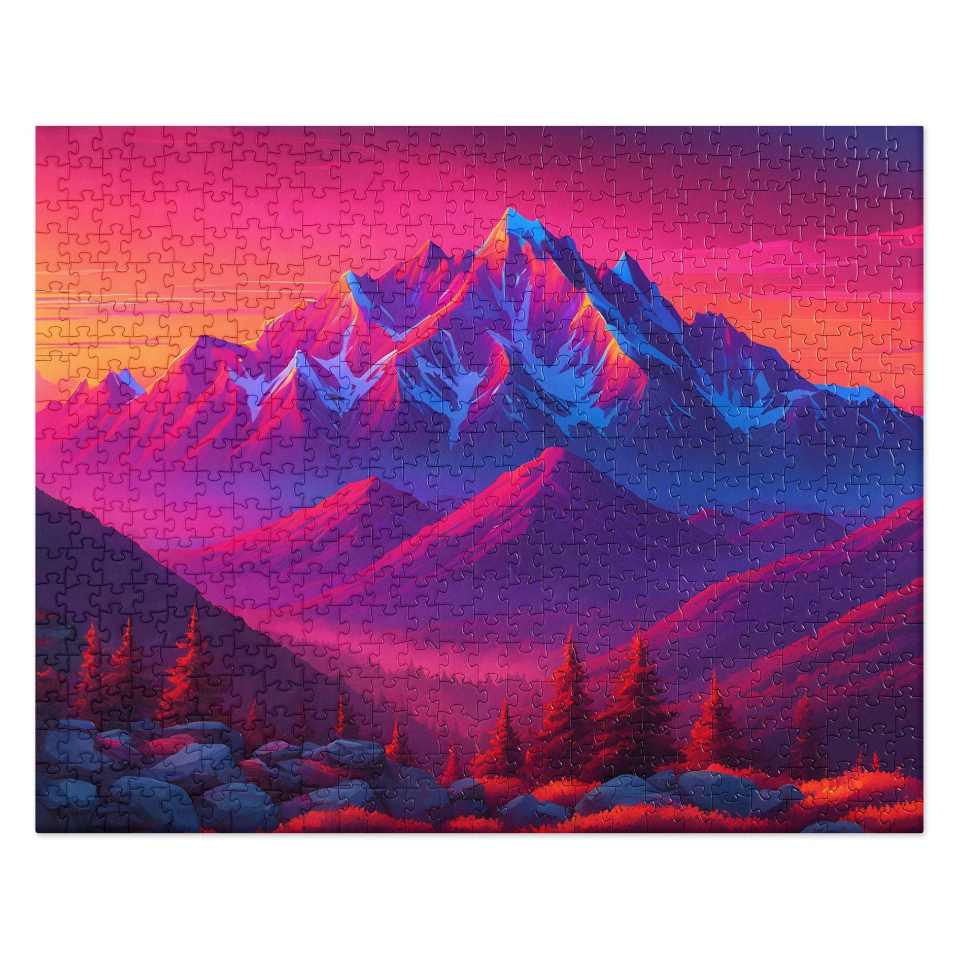 Neon Mountains Jigsaw Puzzle - Puzzle - Discovery Co.