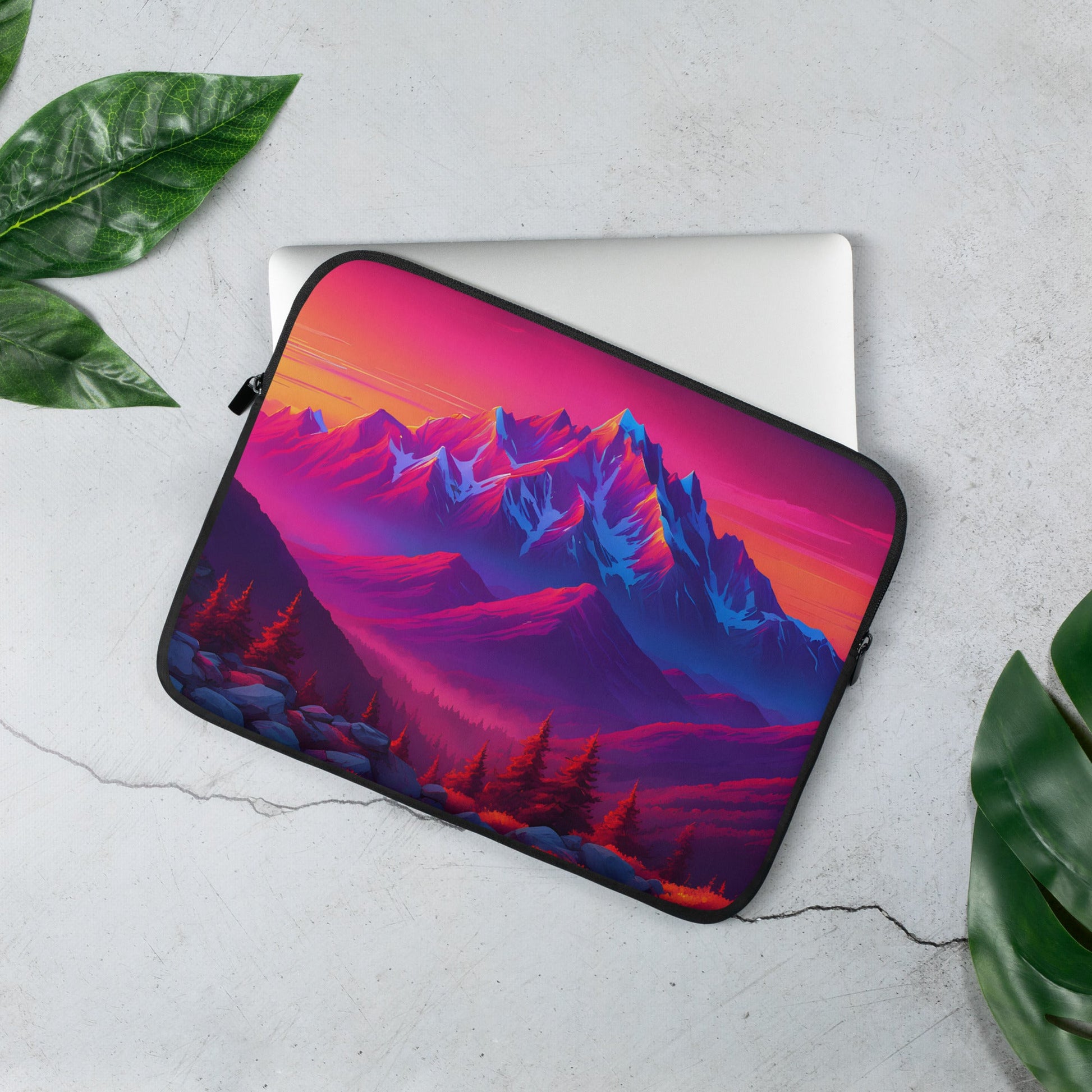 Neon Mountains Laptop Sleeve - Laptop Cases - Discovery Co.