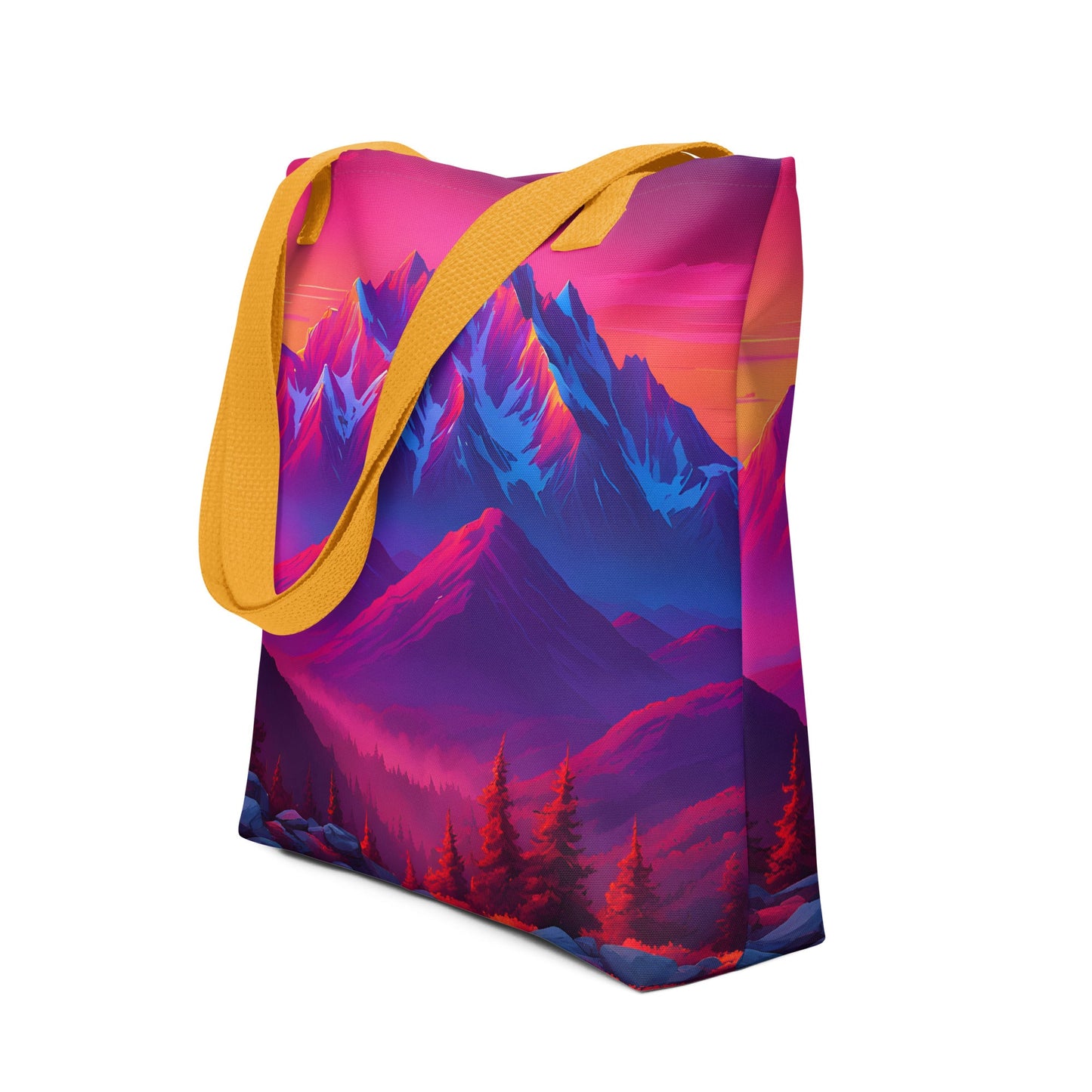 Neon Mountains Tote Bag - Tote Bags - Discovery Co.