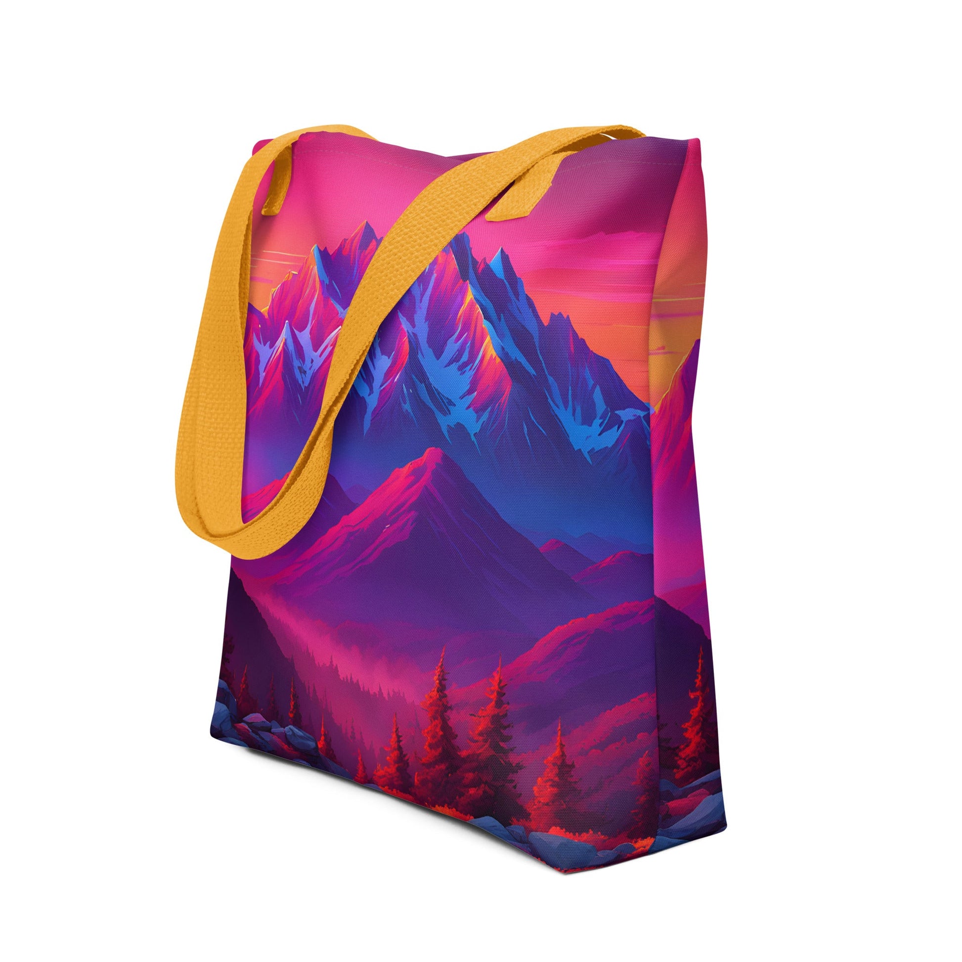 Neon Mountains Tote Bag - Tote Bags - Discovery Co.