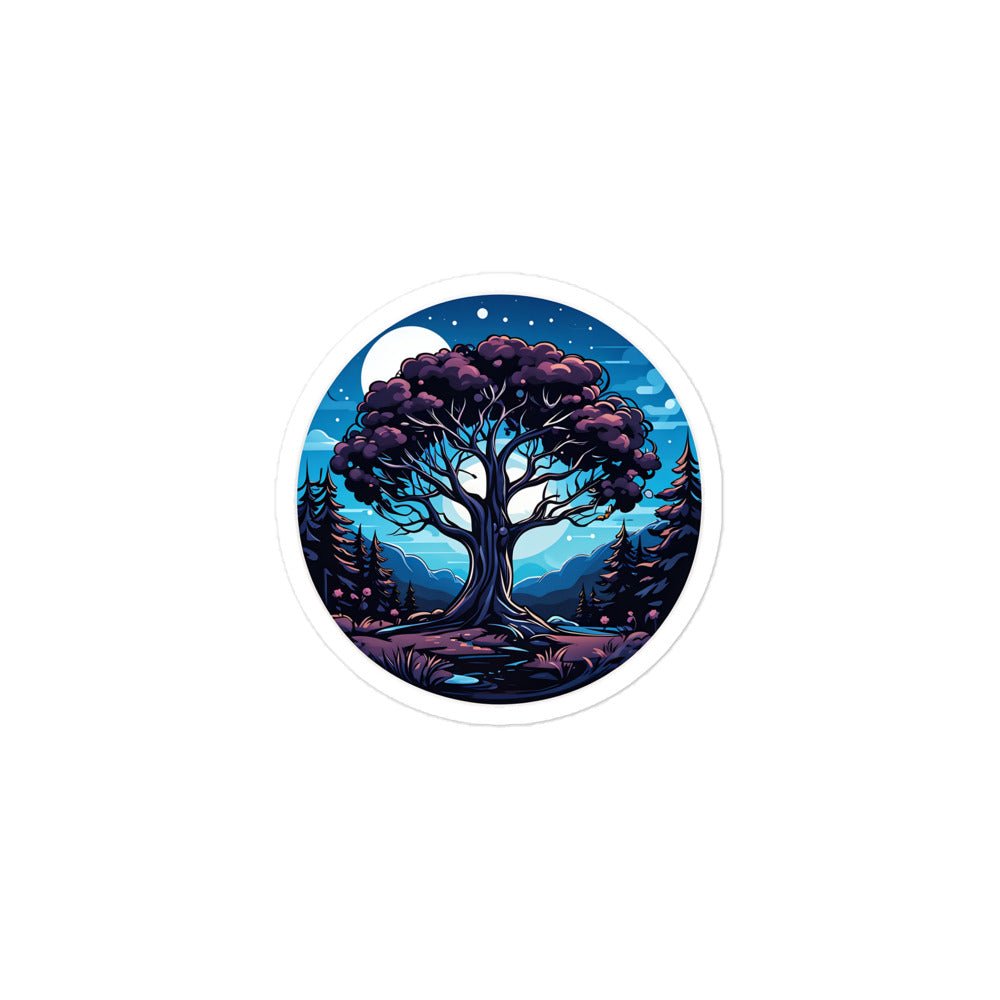 Night Tree Bubble-free stickers - Stickers - Discovery Co.