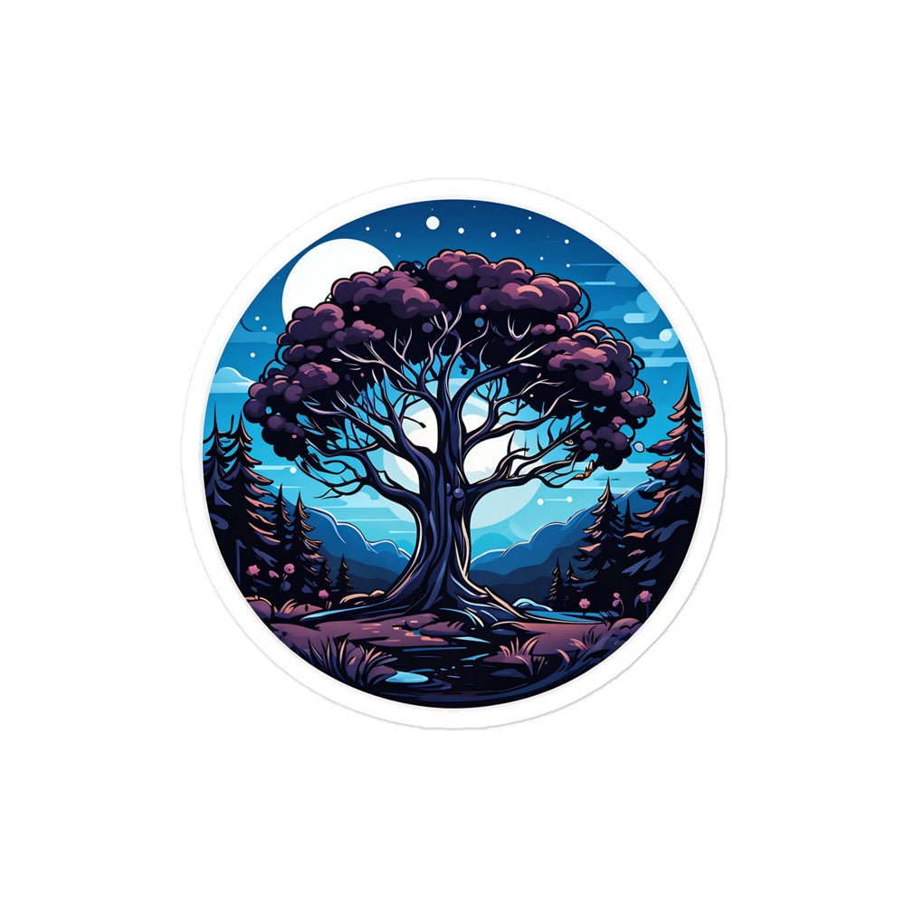 Night Tree Bubble-free stickers - Stickers - Discovery Co.