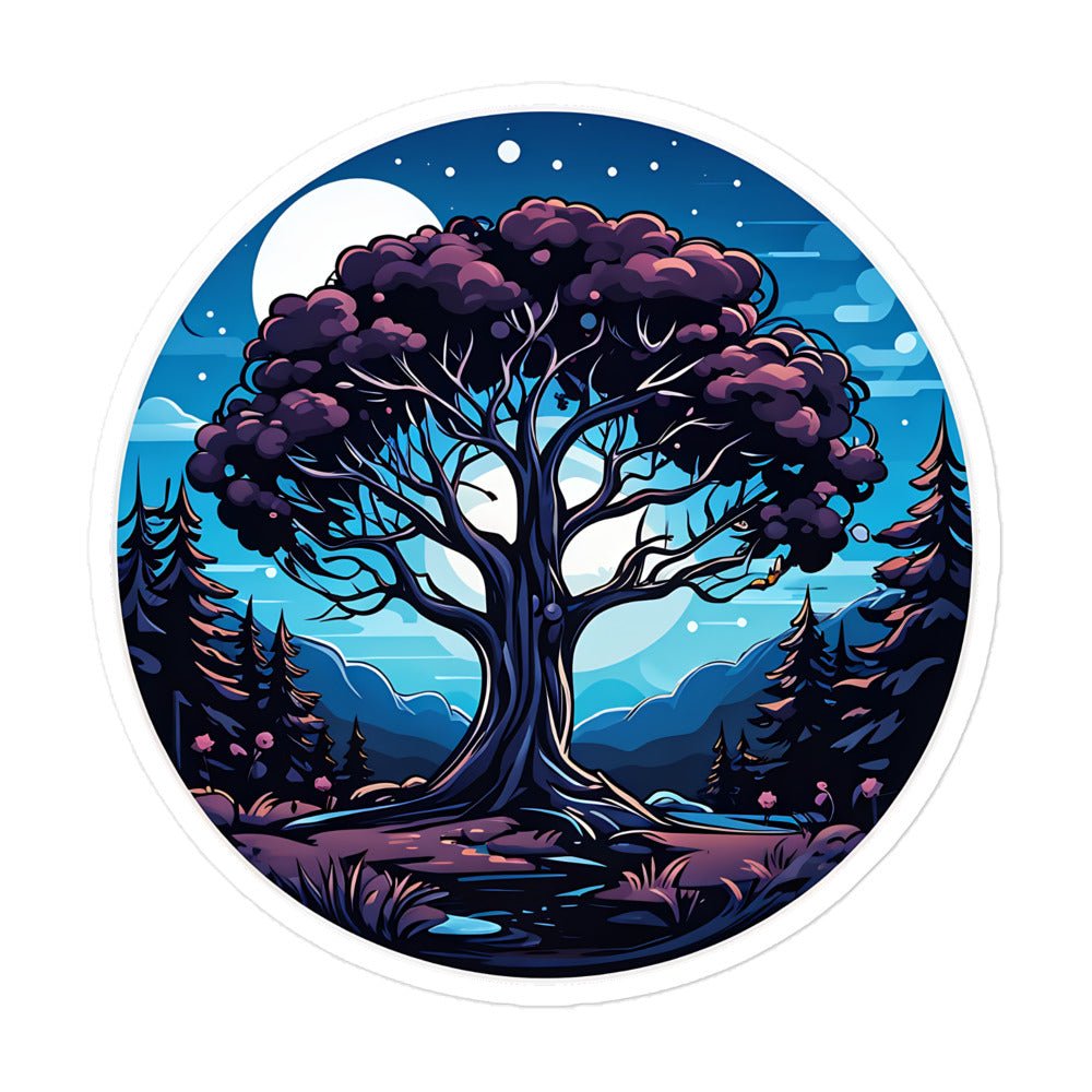 Night Tree Bubble-free stickers - Stickers - Discovery Co.