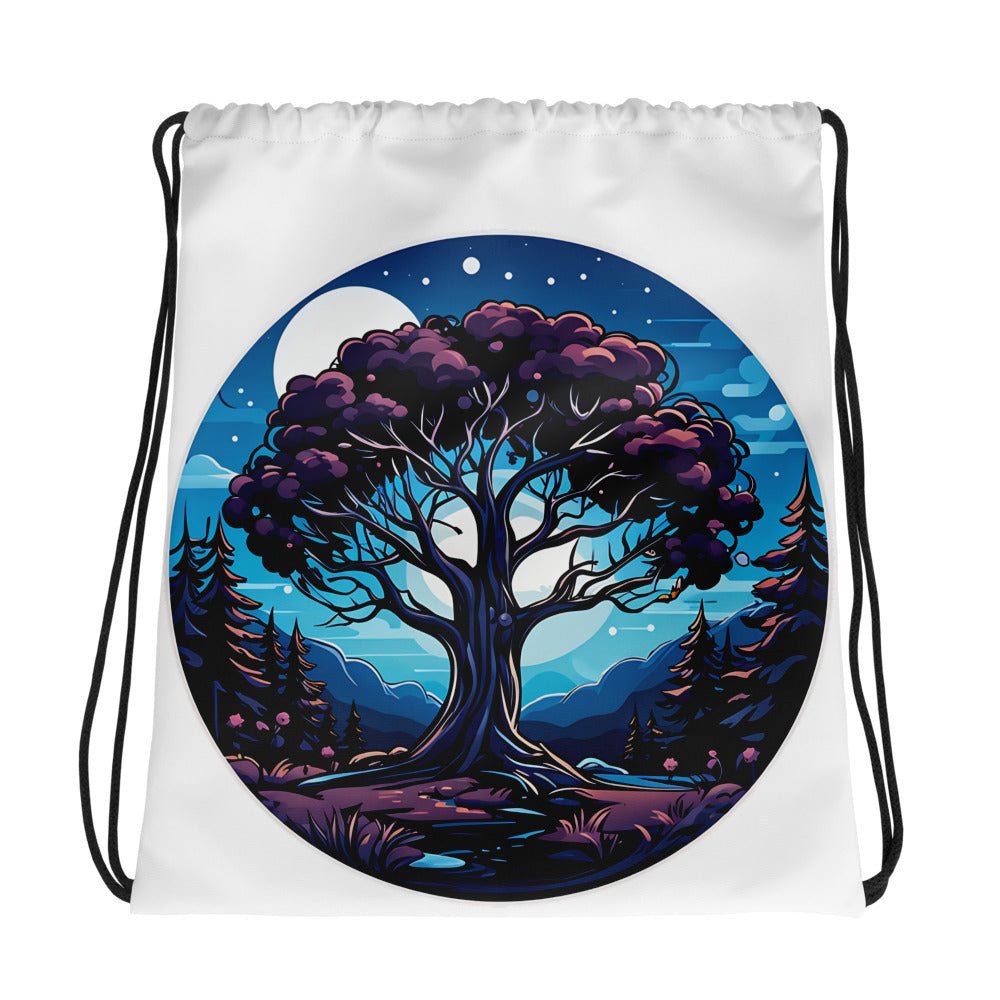 Night Tree Drawstring Bag - Drawstring Bag - Discovery Co.