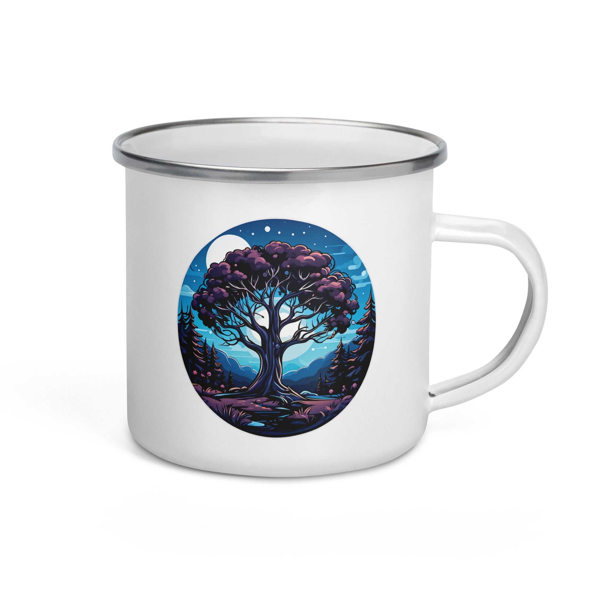 Night Tree Enamel Mug (12 oz) - Mugs - Discovery Co.